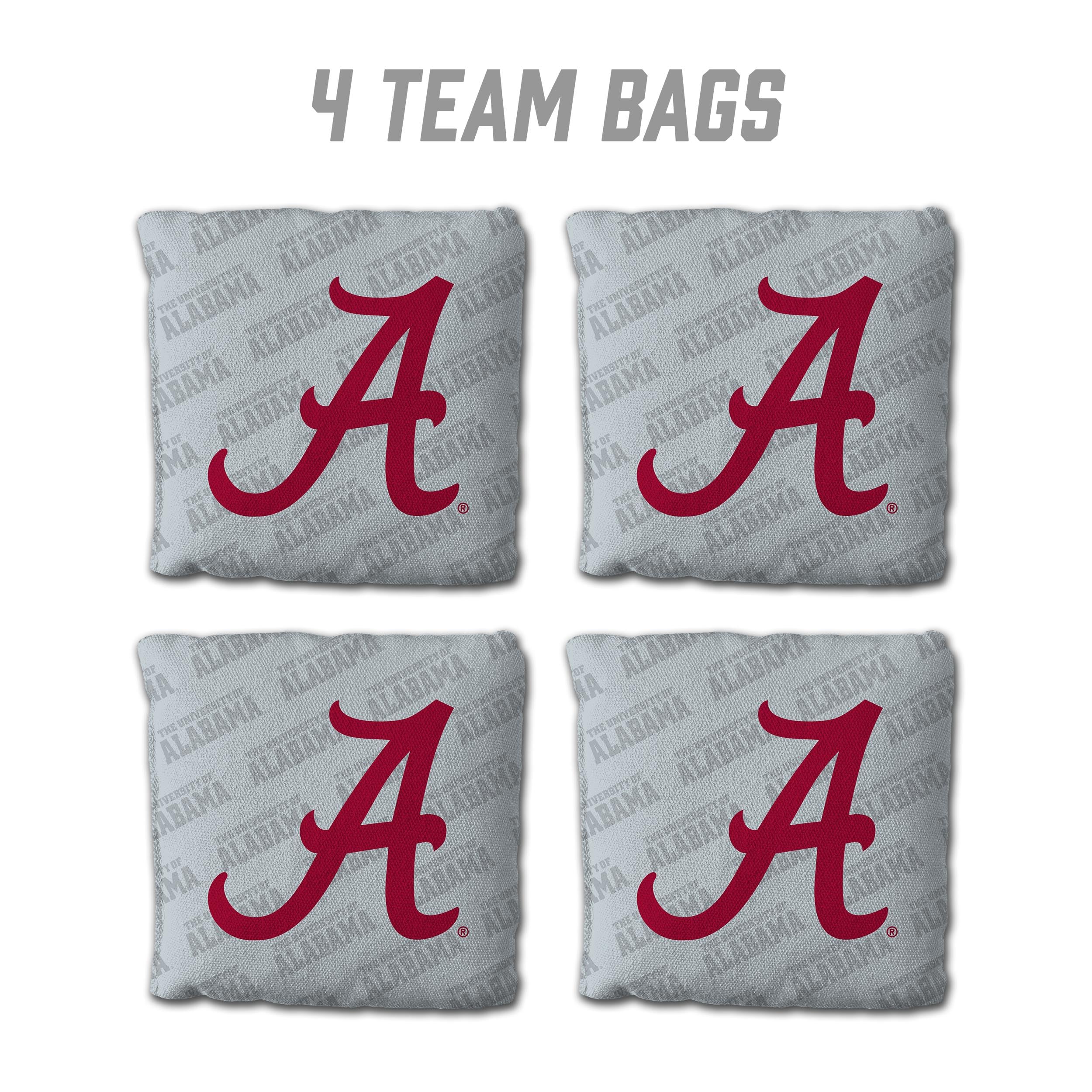 YouTheFan NCAA Alabama Crimson Tide Cornhole Bags - 4PK - Grey - Sports Collectibles, Sports Memorabilia, Sports Fan Shop, Sports Gifts