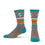 For Bare Feet Mens NFL Miami Dolphins 5 Star Crew Sock Marble Grey Large - Sports Gifts, Sports Memorabilia, Sports Collectibles, Fan Shop