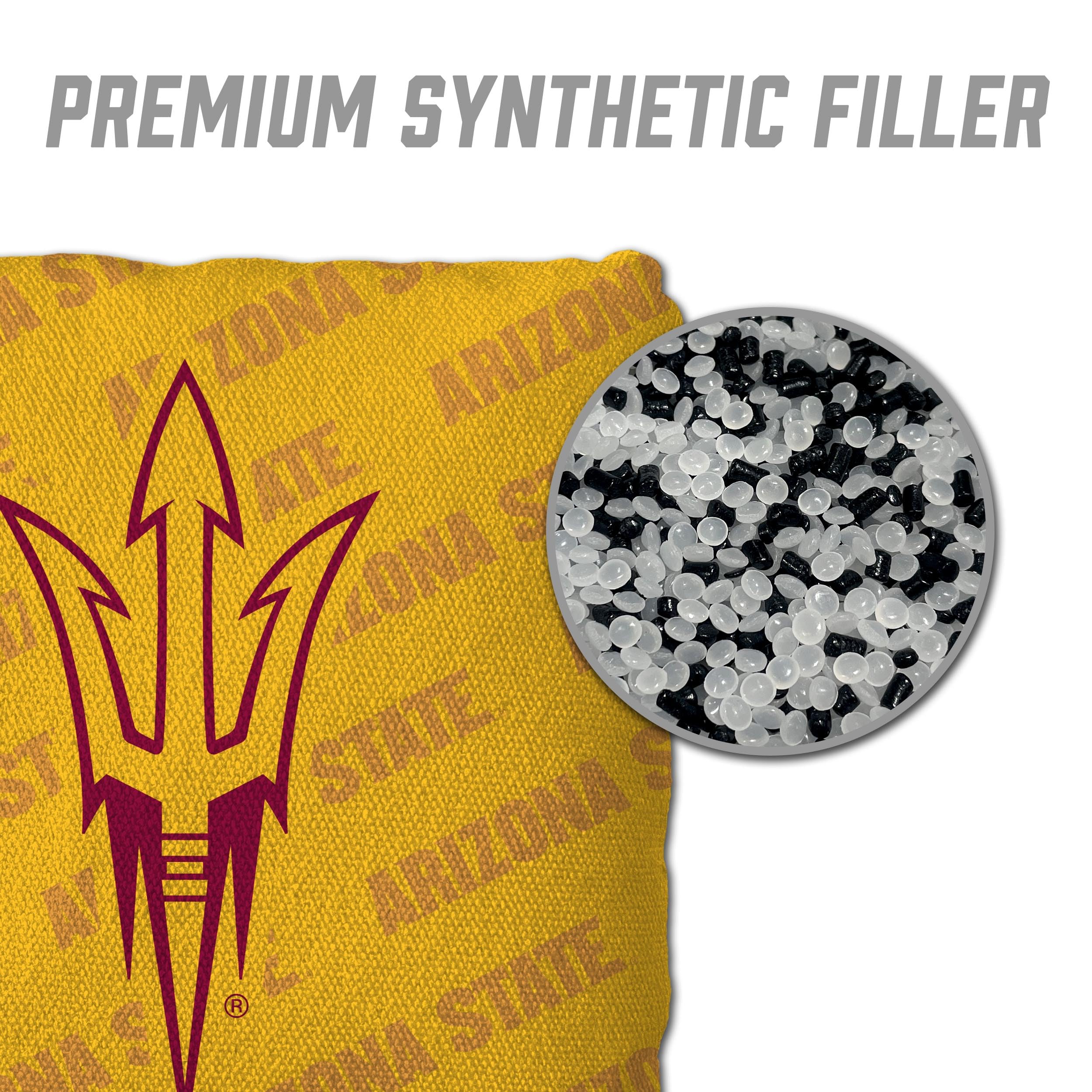 YouTheFan NCAA Arizona State Sun Devils Cornhole Bags - 4PK - Yellow - Sports Collectibles, Sports Memorabilia, Sports Fan Shop, Sports Gifts