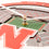 YouTheFan NCAA Nebraska Cornhuskers 3D StadiumView Clock - Sports Collectibles, Sports Memorabilia, Sports Fan Shop, Sports Gifts