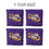 YouTheFan NCAA LSU Tigers Cornhole Bags - 4PK - Purple - Sports Collectibles, Sports Memorabilia, Sports Fan Shop, Sports Gifts