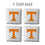 YouTheFan NCAA Tennessee Volunteers Cornhole Bags - 4PK - White - Sports Collectibles, Sports Memorabilia, Sports Fan Shop, Sports Gifts