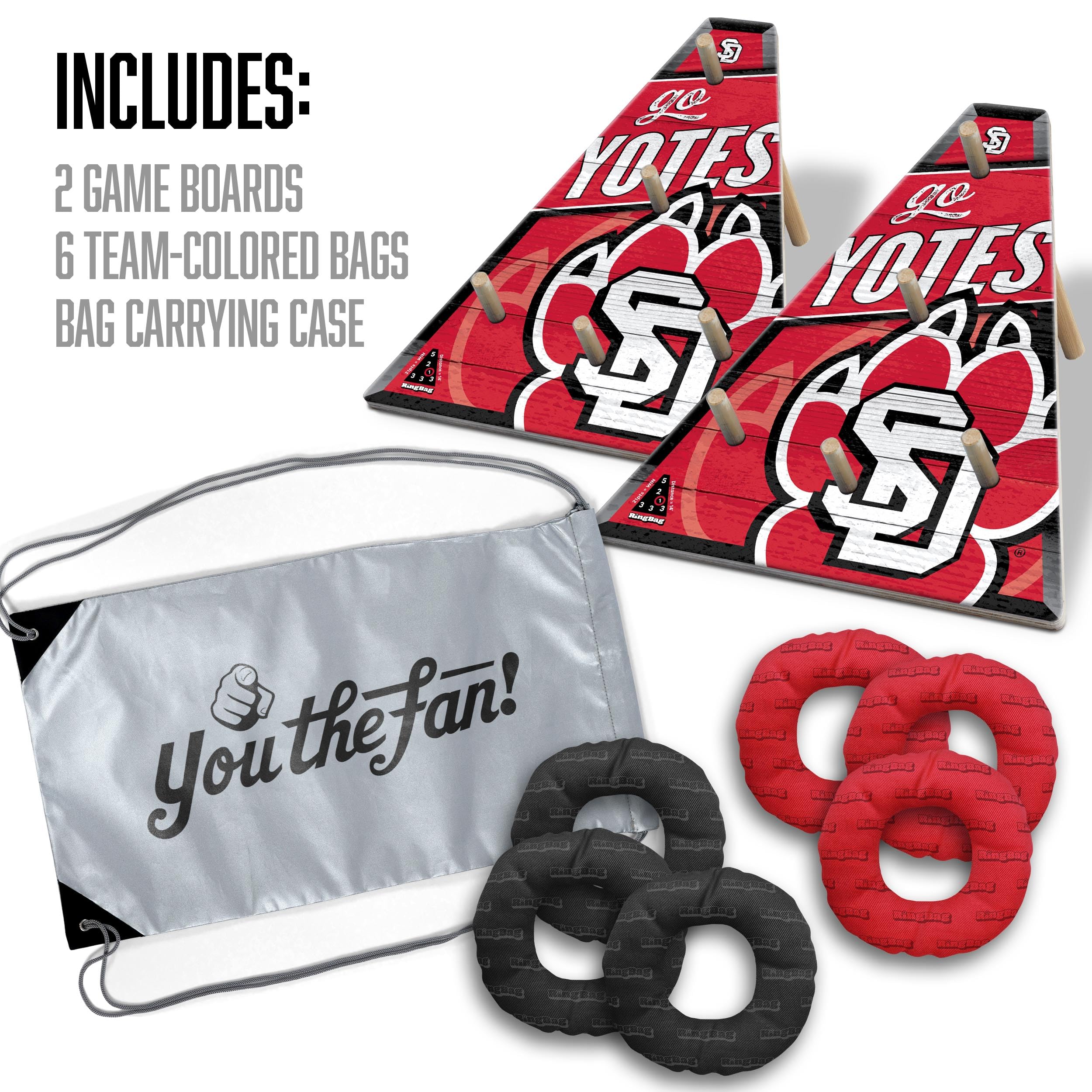 YouTheFan NCAA South Dakota Coyotes RingBag - Sports Collectibles, Sports Memorabilia, Sports Fan Shop, Sports Gifts