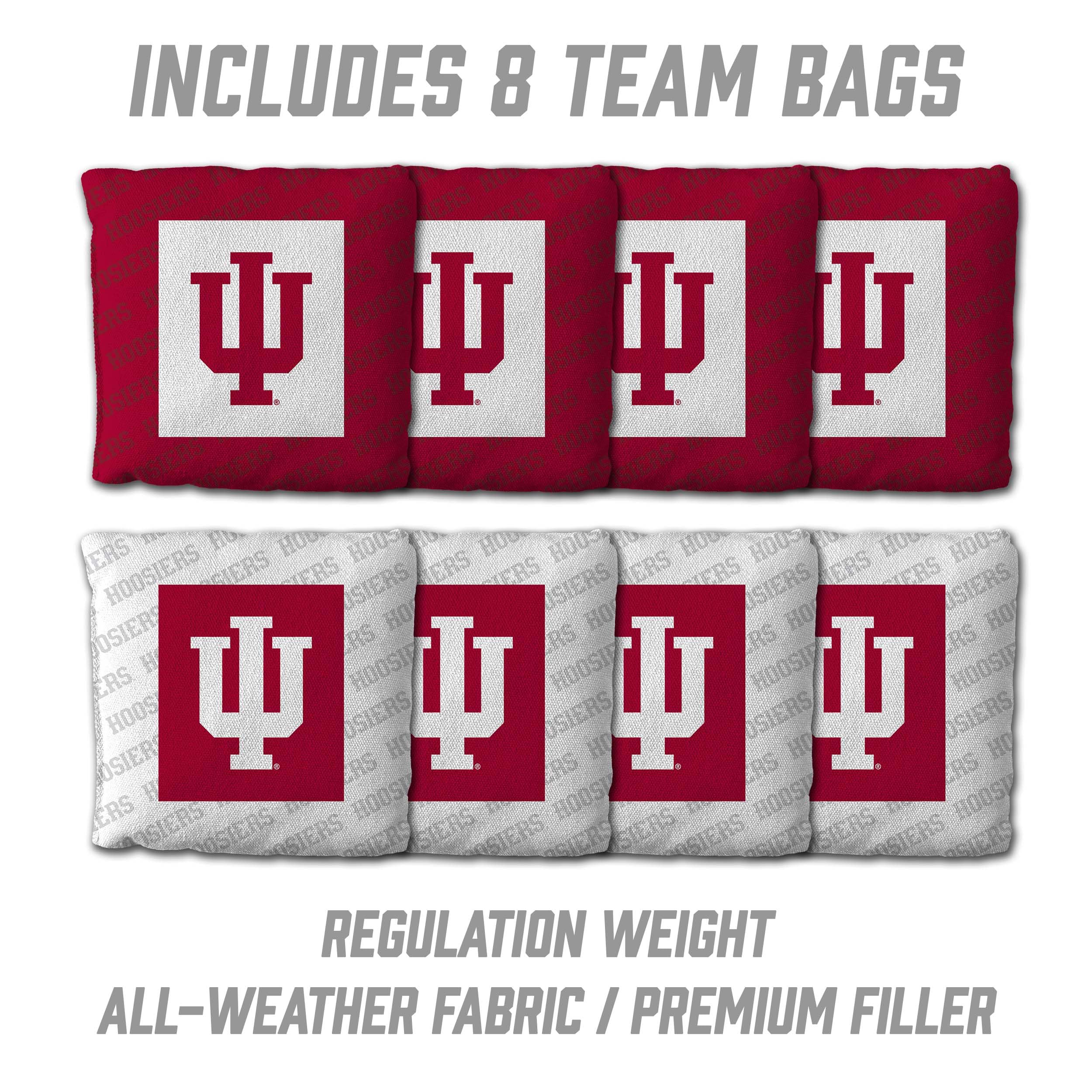 YouTheFan NCAA Indiana Hoosiers 2’ x 4’ Professional Wood Cornhole Game with Logo Bags - Sports Collectibles, Sports Memorabilia, Sports Fan Shop, Sports Gifts