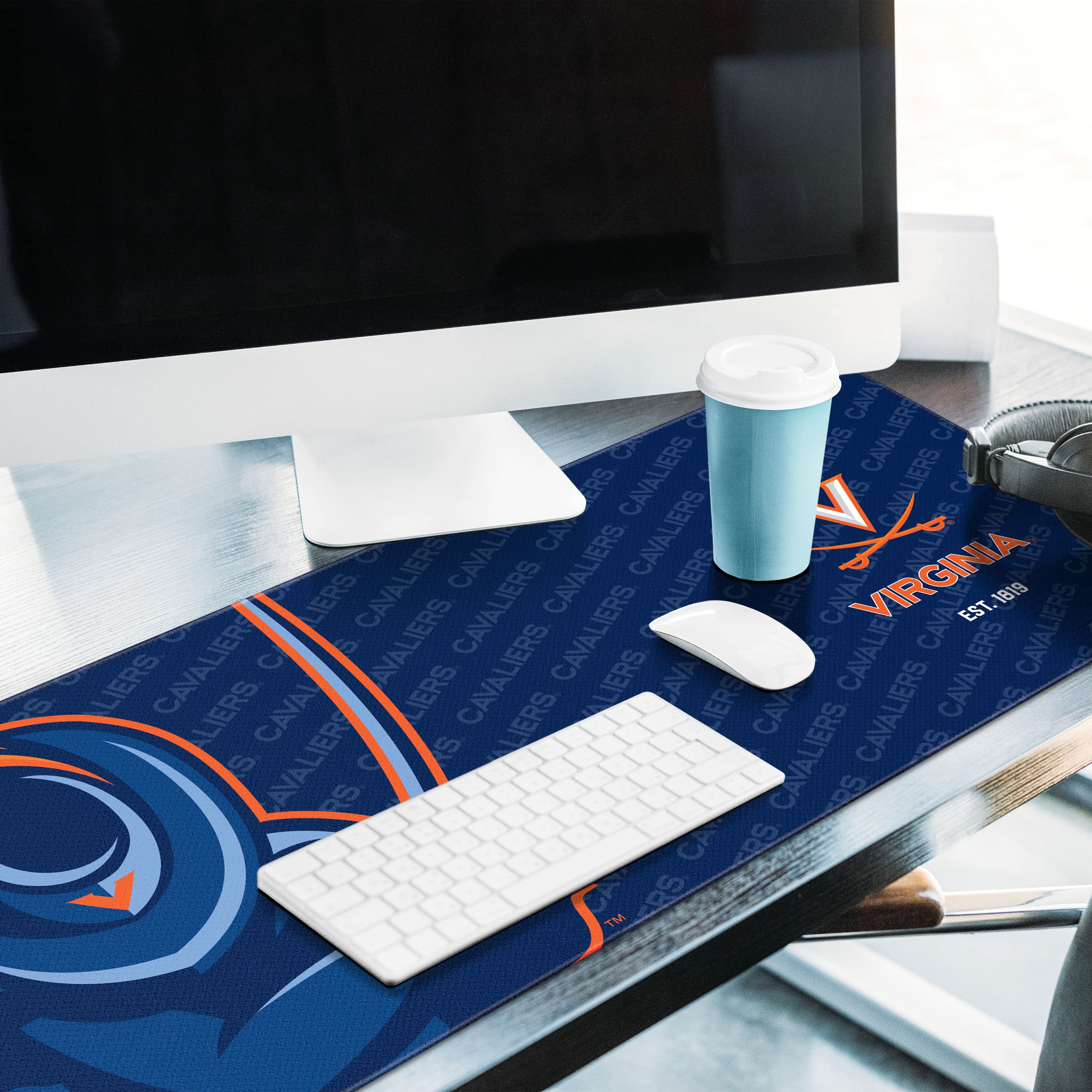 YouTheFan NCAA Virginia Cavaliers Logo Series Desk Pad - Sports Collectibles, Sports Memorabilia, Sports Fan Shop, Sports Gifts