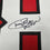 Framed Autographed/Signed Andre Rison 35x39 Atlanta Red Football Jersey Beckett BAS COA