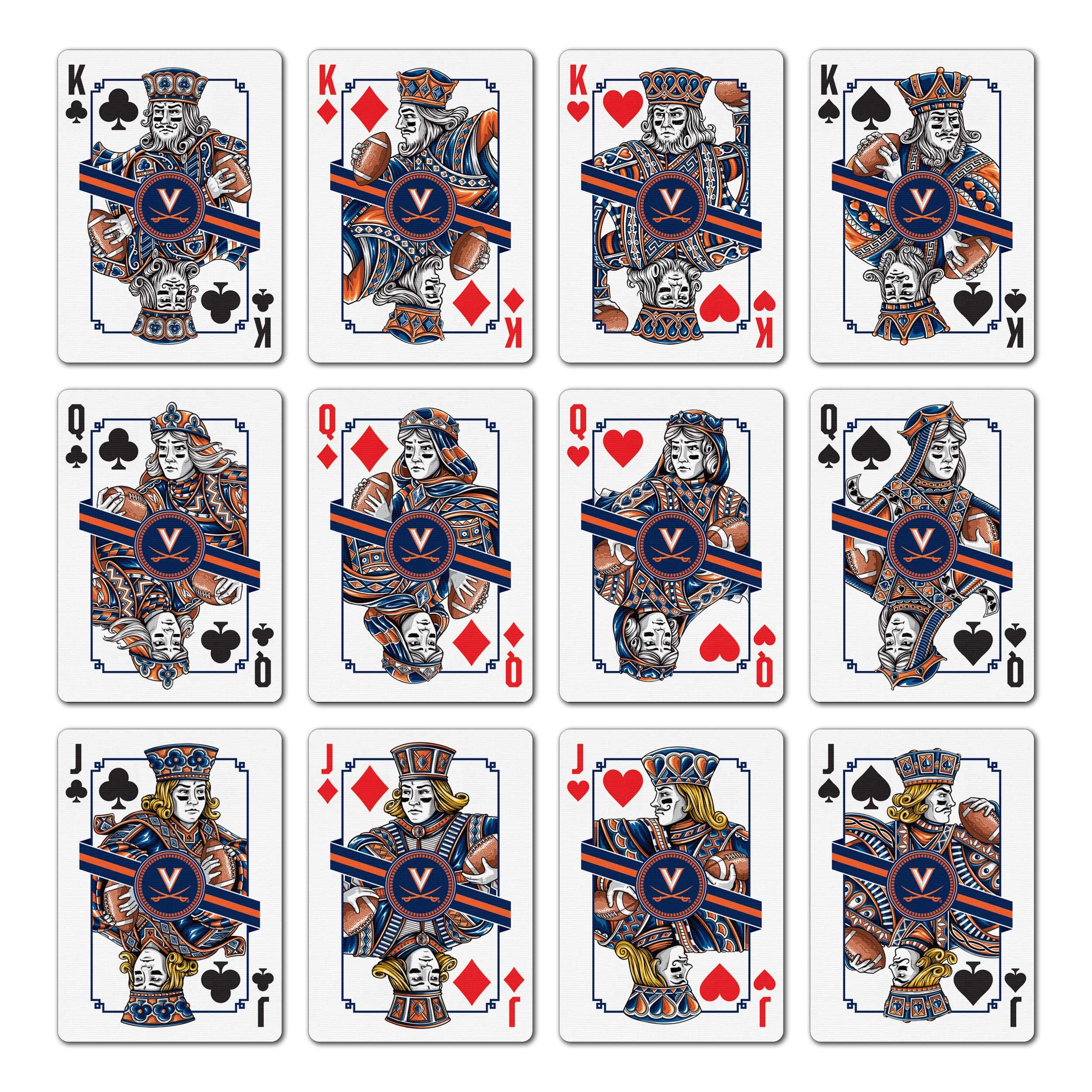 YouTheFan NCAA Virginia Cavaliers Classic Series Playing Cards - Sports Collectibles, Sports Memorabilia, Sports Fan Shop, Sports Gifts