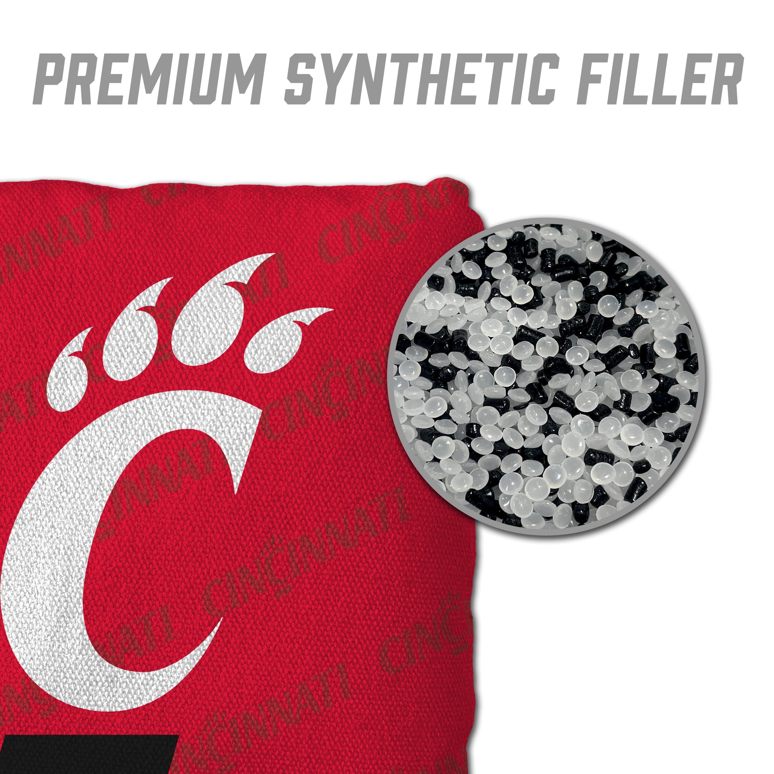 YouTheFan NCAA Cincinnati Bearcats Cornhole Bags - 4PK - Red - Sports Collectibles, Sports Memorabilia, Sports Fan Shop, Sports Gifts