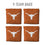 YouTheFan NCAA Texas Longhorns Cornhole Bags - 4PK - Orange - Sports Collectibles, Sports Memorabilia, Sports Fan Shop, Sports Gifts