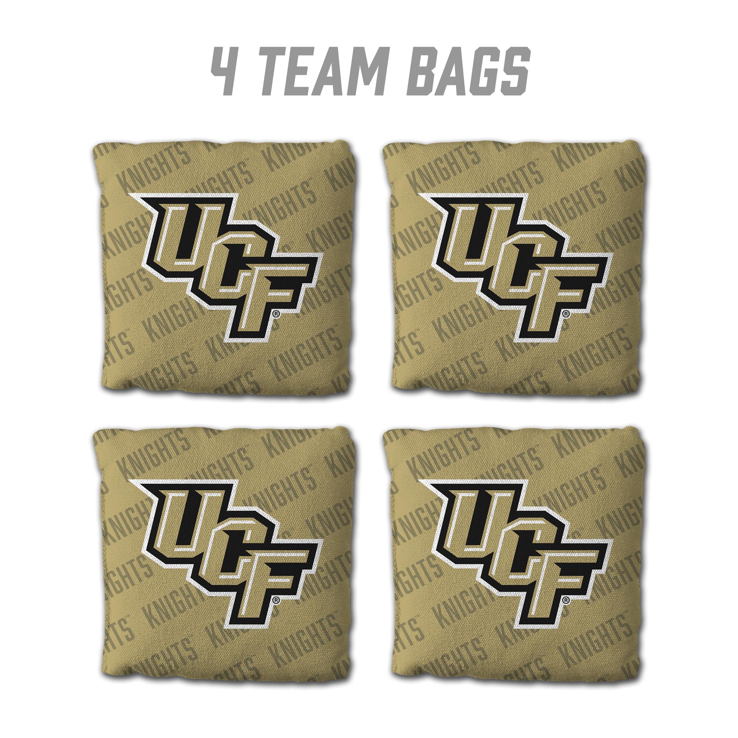 YouTheFan NCAA Central Florida Knights Cornhole Bags - 4PK - Gold - Sports Collectibles, Sports Memorabilia, Sports Fan Shop, Sports Gifts