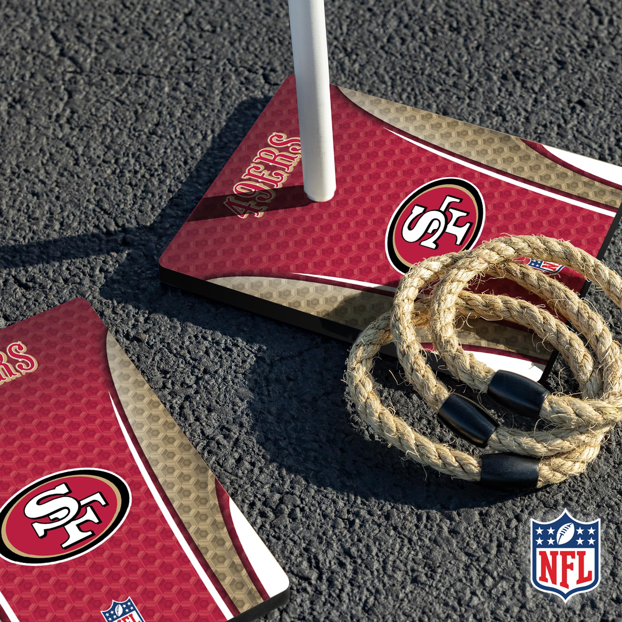 Wild Sports NFL Quoits Set with Direct Print HD Team Graphics – Tailgate Ring Toss Game – Great Gift for Any Football Fan! Ring Toss Family Outdoor Games for The Beach, BBQ, or Tailgate Party - Sports Collectibles, Sports Memorabilia, Sports Fan Shop, Sports Gifts