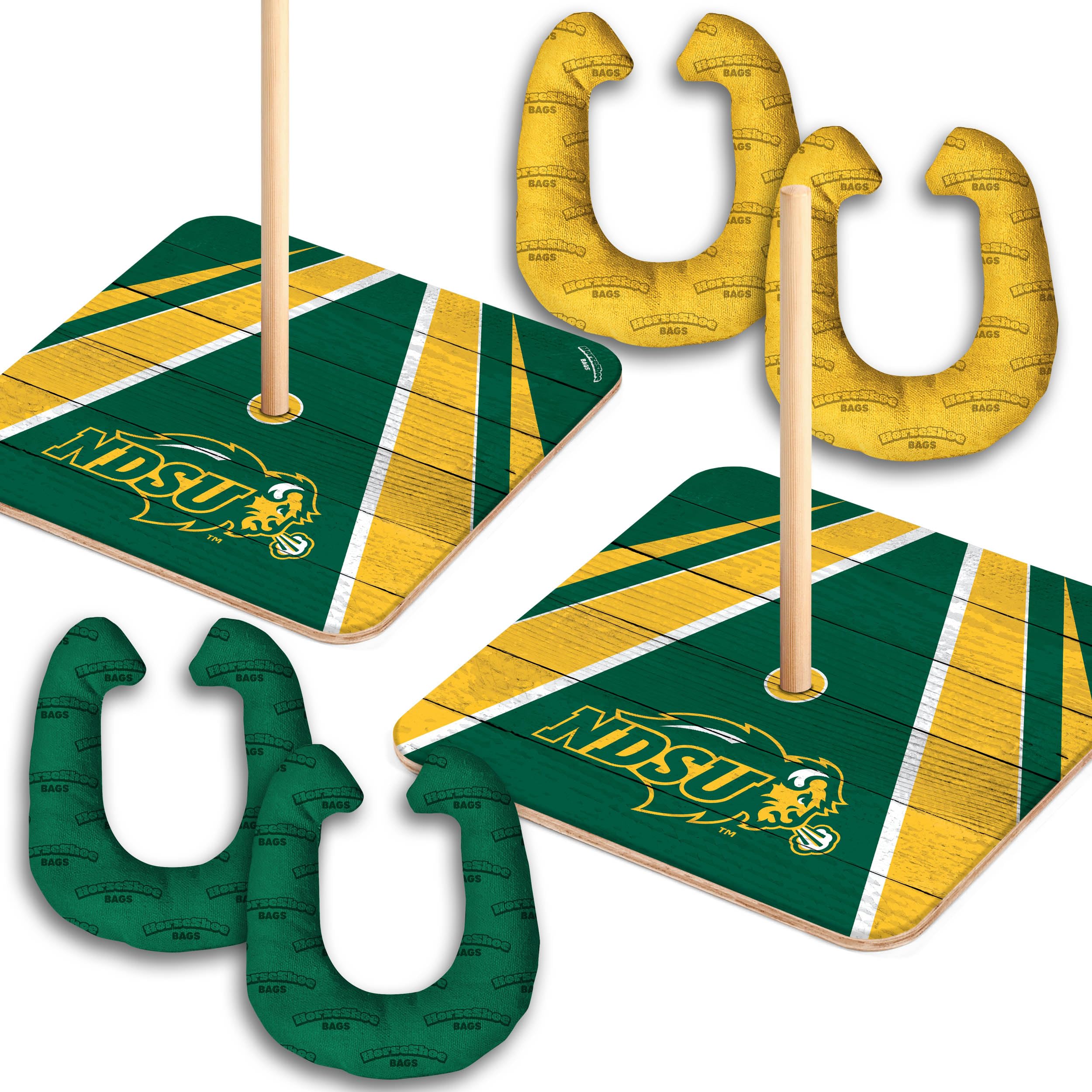 YouTheFan NCAA North Dakota State Bison Horseshoe Bags - Sports Collectibles, Sports Memorabilia, Sports Fan Shop, Sports Gifts