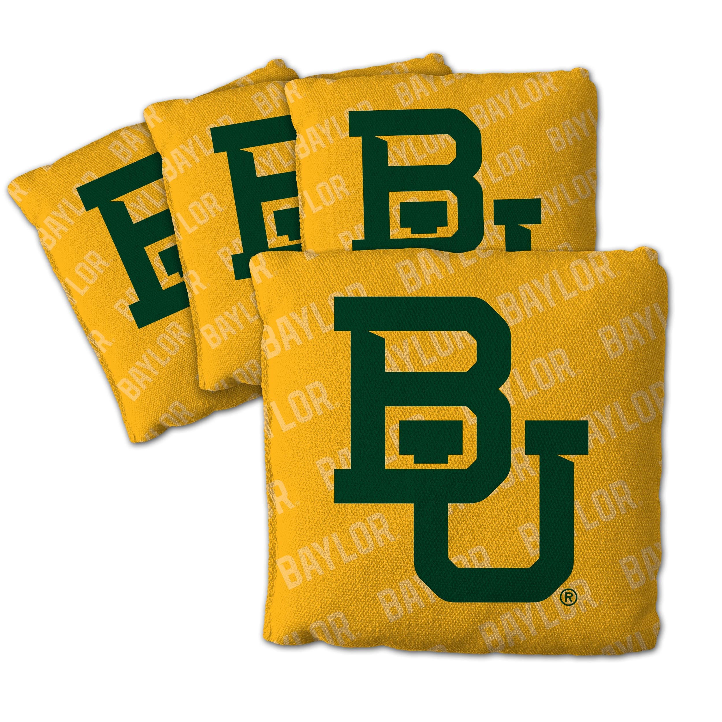 YouTheFan NCAA Baylor Bears Cornhole Bags - 4PK - Yellow - Sports Collectibles, Sports Memorabilia, Sports Fan Shop, Sports Gifts