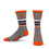 For Bare Feet Mens NCAA Syracuse Orange 5 Star Crew Sock Marble Grey Large - Sports Gifts, Sports Memorabilia, Sports Collectibles, Fan Shop