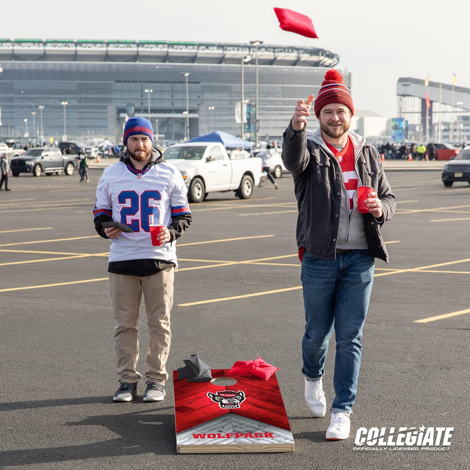 North Carolina State Wolfpack 2' x 4' Regulation Size Solid Wood College Cornhole Set with Direct Print HD Team Graphics Great Gift for Any NCAA Fan! Bean Bag Toss Family Outdoor Game - Sports Collectibles, Sports Memorabilia, Sports Fan Shop, Sports Gifts