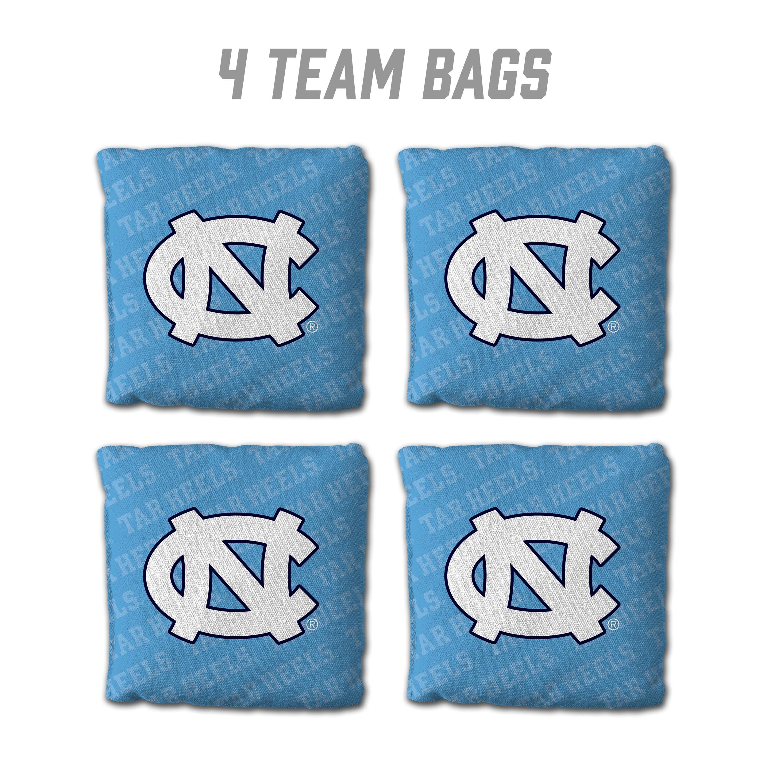 YouTheFan NCAA North Carolina Tar Heels Cornhole Bags - 4PK - Blue - Sports Collectibles, Sports Memorabilia, Sports Fan Shop, Sports Gifts