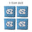 YouTheFan NCAA North Carolina Tar Heels Cornhole Bags - 4PK - Blue - Sports Collectibles, Sports Memorabilia, Sports Fan Shop, Sports Gifts