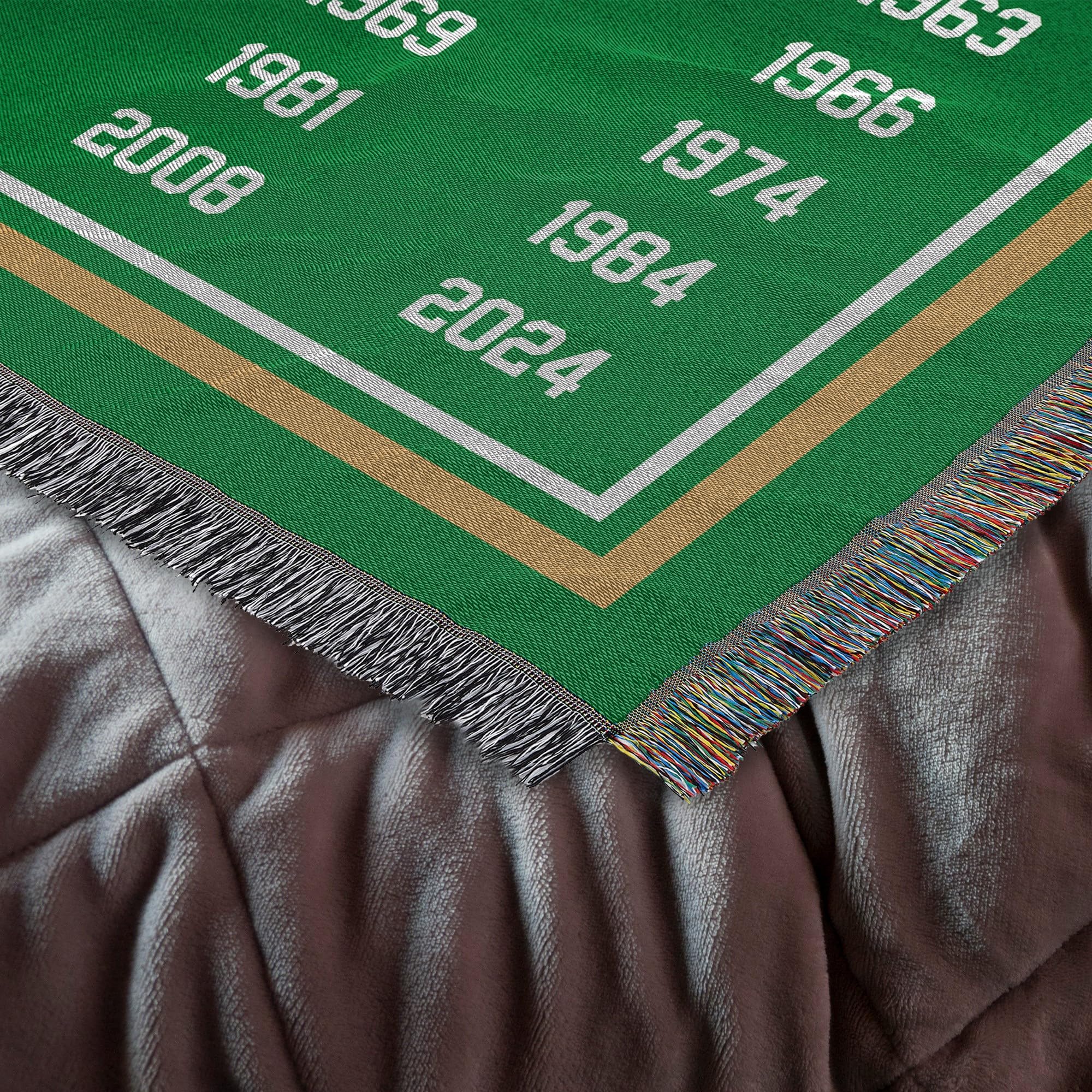 Northwest NBA Boston Celtics NBA Champions 2024 Woven Tapestry Throw Blanket, 48" x 60", Historic - Sports Collectibles, Sports Memorabilia, Sports Fan Shop, Sports Gifts