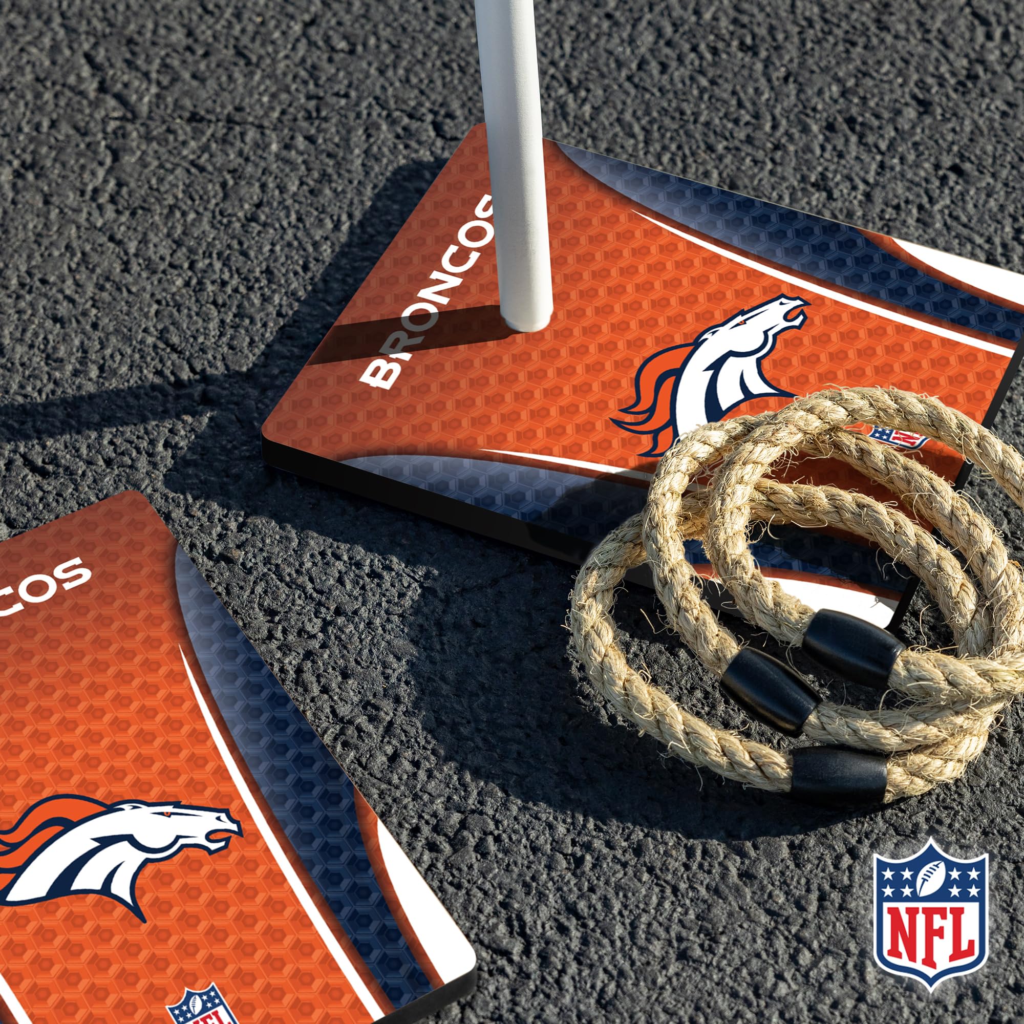 Wild Sports NFL Quoits Set with Direct Print HD Team Graphics – Tailgate Ring Toss Game – Great Gift for Any Football Fan! Ring Toss Family Outdoor Games for The Beach, BBQ, or Tailgate Party - Sports Collectibles, Sports Memorabilia, Sports Fan Shop, Sports Gifts