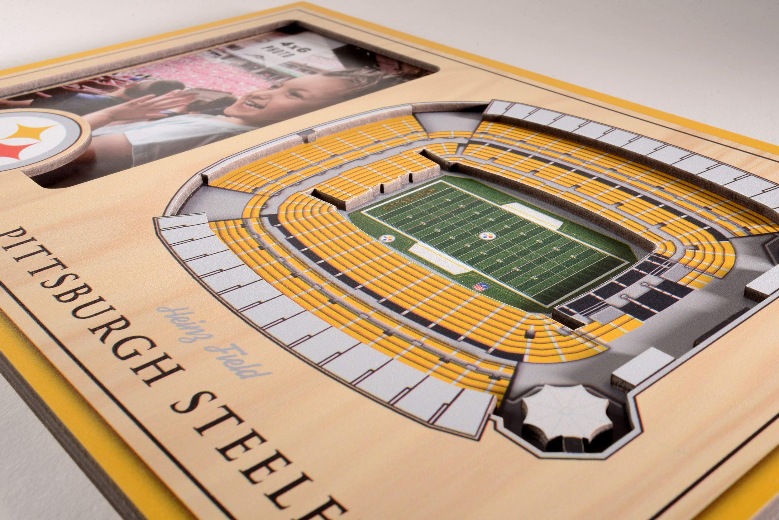 YouTheFan NFL Pittsburgh Steelers 3D StadiumViews Picture Frame - Sports Collectibles, Sports Memorabilia, Sports Fan Shop, Sports Gifts