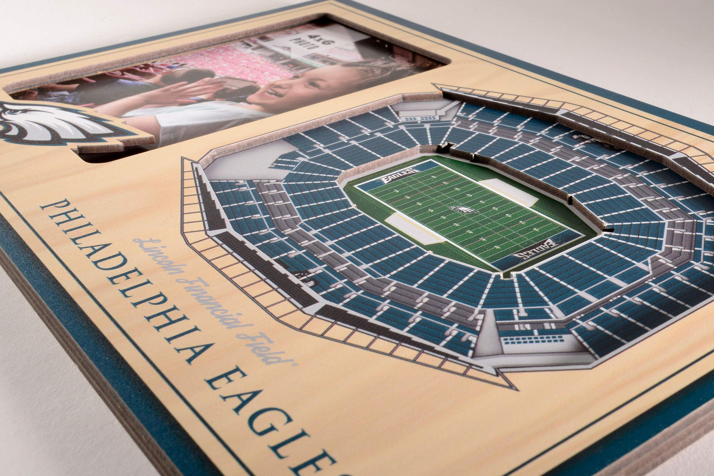YouTheFan NFL Philadelphia Eagles 3D StadiumViews Picture Frame - Sports Collectibles, Sports Memorabilia, Sports Fan Shop, Sports Gifts