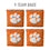 YouTheFan NCAA Clemson Tigers Cornhole Bags - 4PK - Orange - Sports Collectibles, Sports Memorabilia, Sports Fan Shop, Sports Gifts
