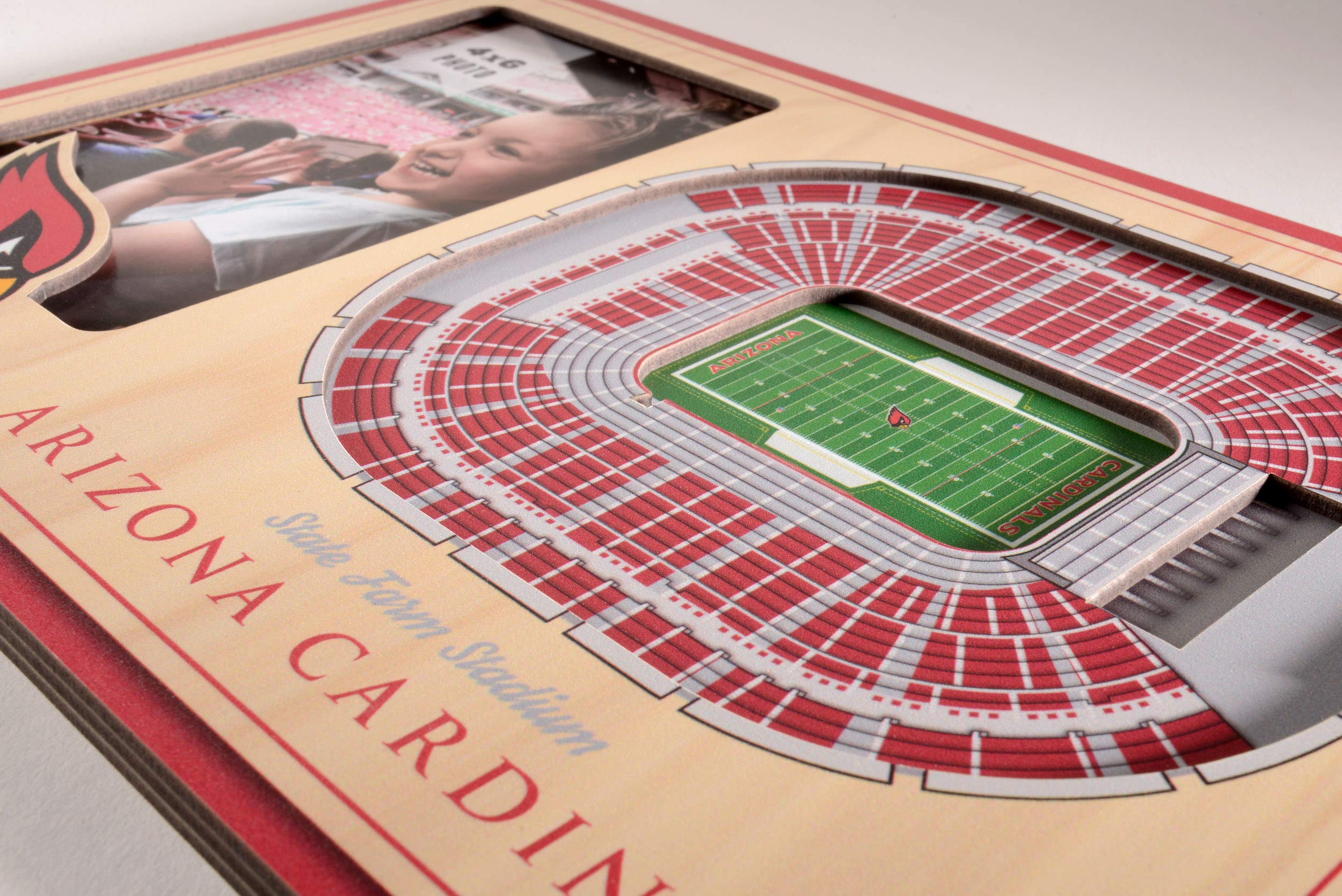 YouTheFan NFL Arizona Cardinals 3D StadiumViews Picture Frame - Sports Collectibles, Sports Memorabilia, Sports Fan Shop, Sports Gifts