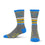 For Bare Feet Mens NCAA UCLA Bruins 5 Star Crew Sock Marble Grey Large