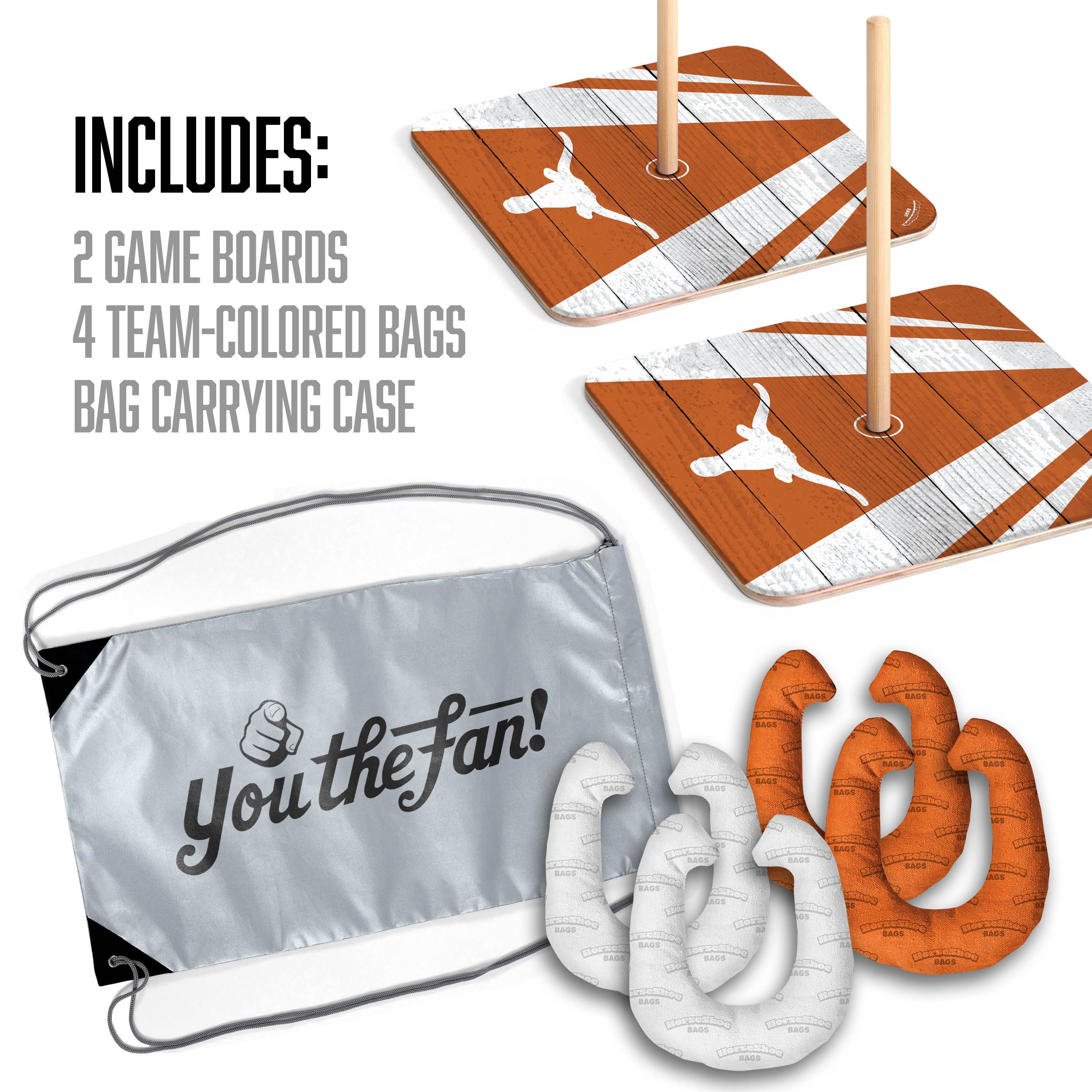 YouTheFan NCAA Texas Longhorns Horseshoe Bags - Sports Collectibles, Sports Memorabilia, Sports Fan Shop, Sports Gifts