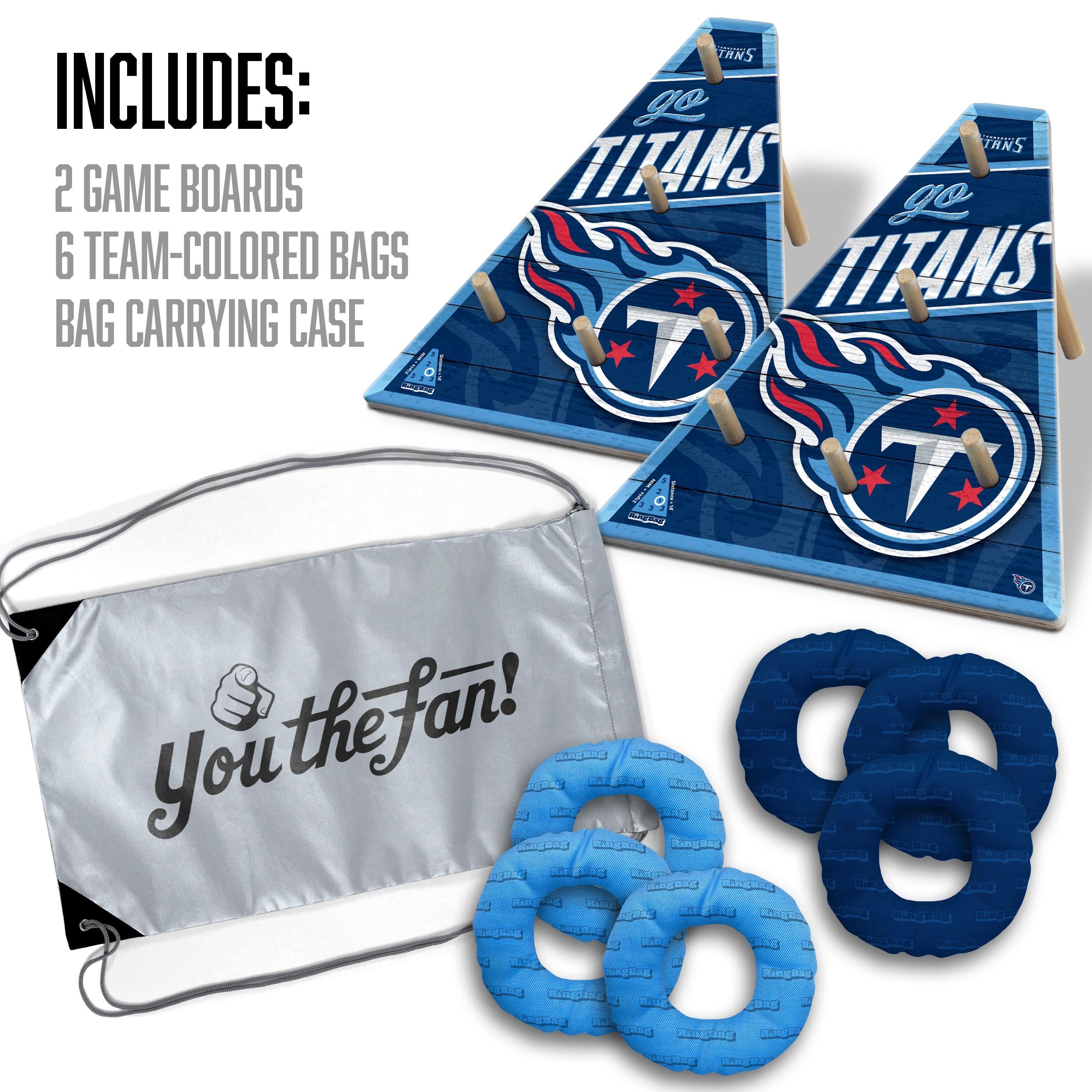 YouTheFan NFL Tennessee Titans RingBag - Sports Collectibles, Sports Memorabilia, Sports Fan Shop, Sports Gifts