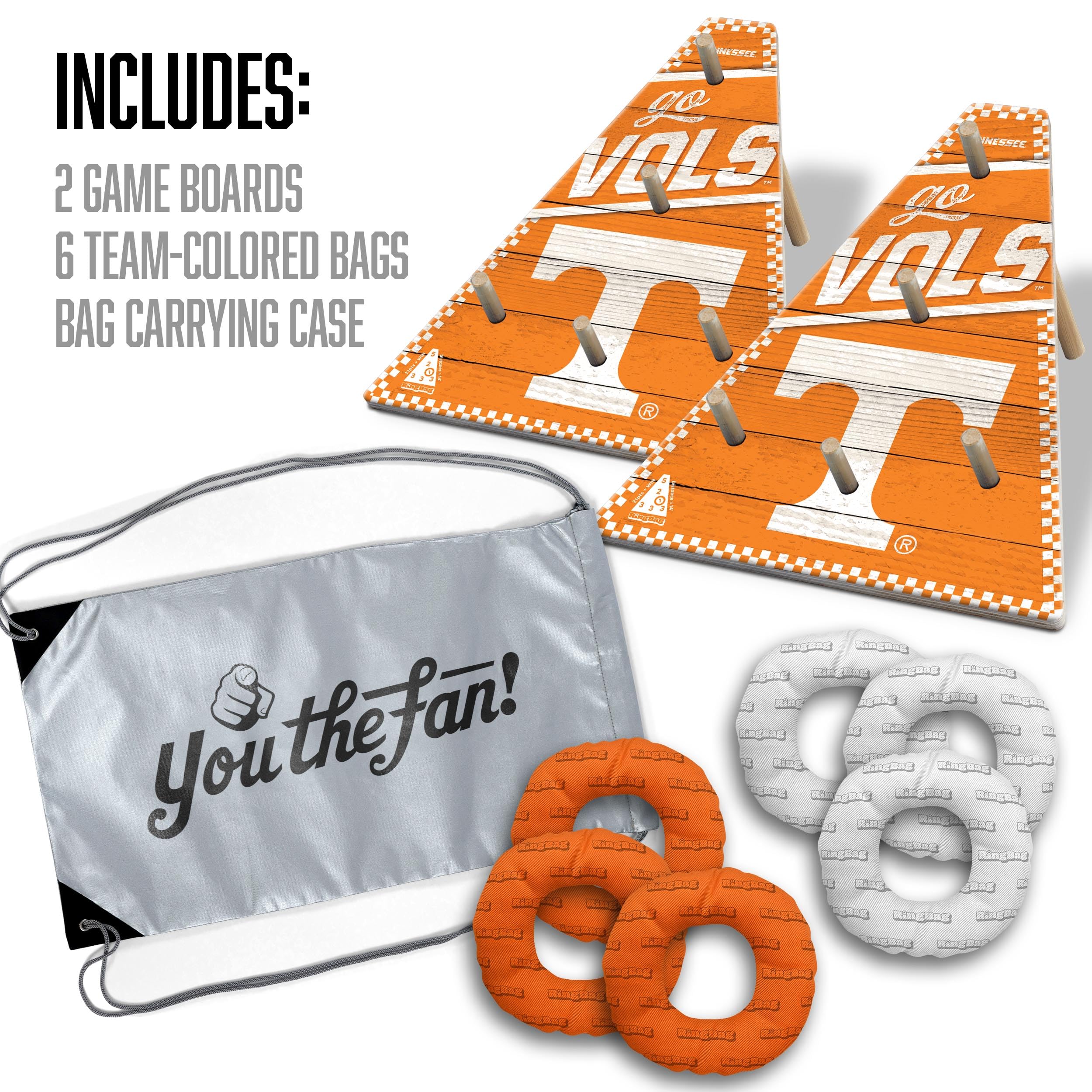 YouTheFan NCAA Tennessee Volunteers RingBag - Sports Collectibles, Sports Memorabilia, Sports Fan Shop, Sports Gifts