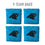 YouTheFan NFL Carolina Panthers Cornhole Bags - 4PK - Blue - Sports Collectibles, Sports Memorabilia, Sports Fan Shop, Sports Gifts