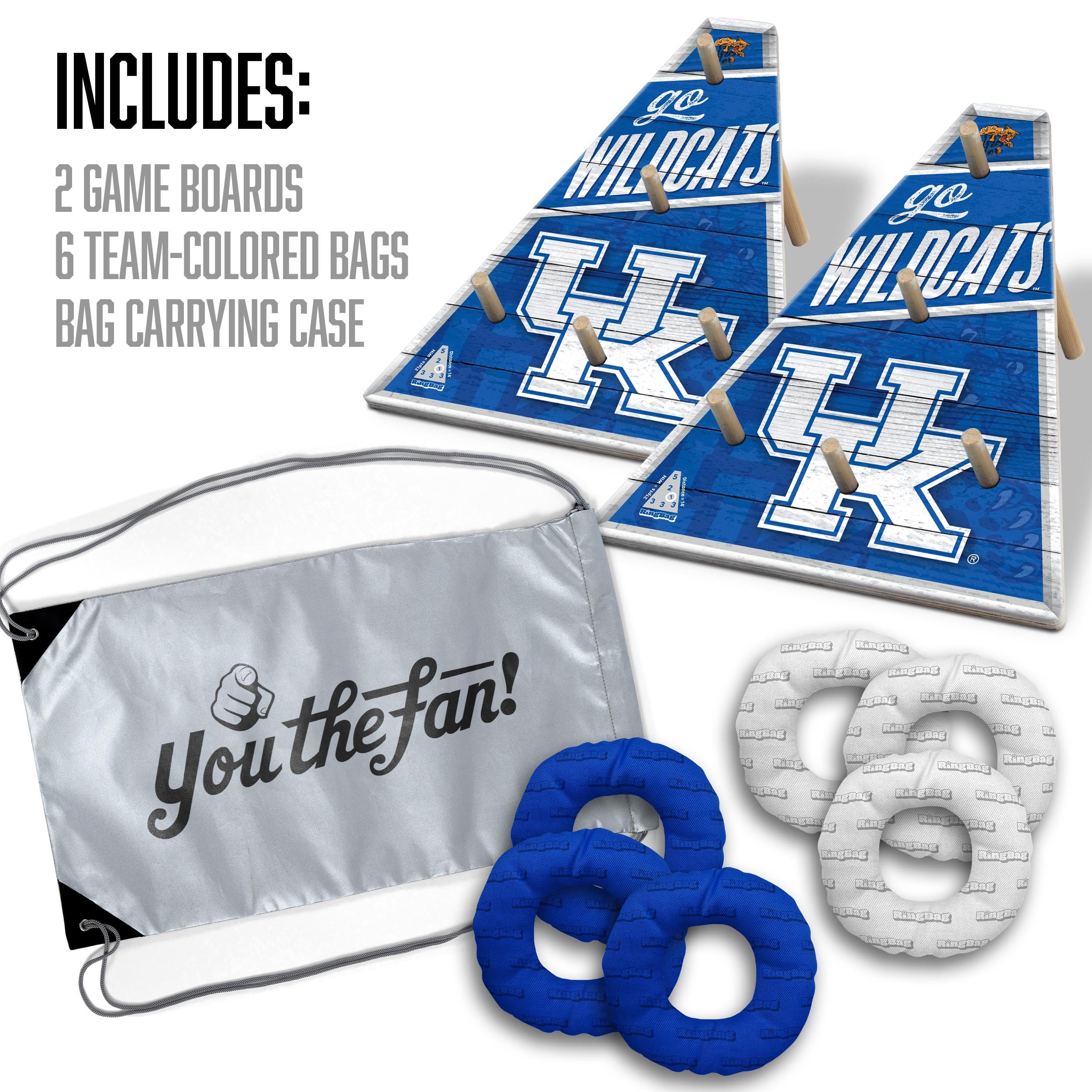 YouTheFan NCAA Kentucky Wildcats Ringbag - Sports Collectibles, Sports Memorabilia, Sports Fan Shop, Sports Gifts