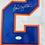 Framed Autographed/Signed Bob Nystrom 35x39 New York White Hockey Jersey JSA COA