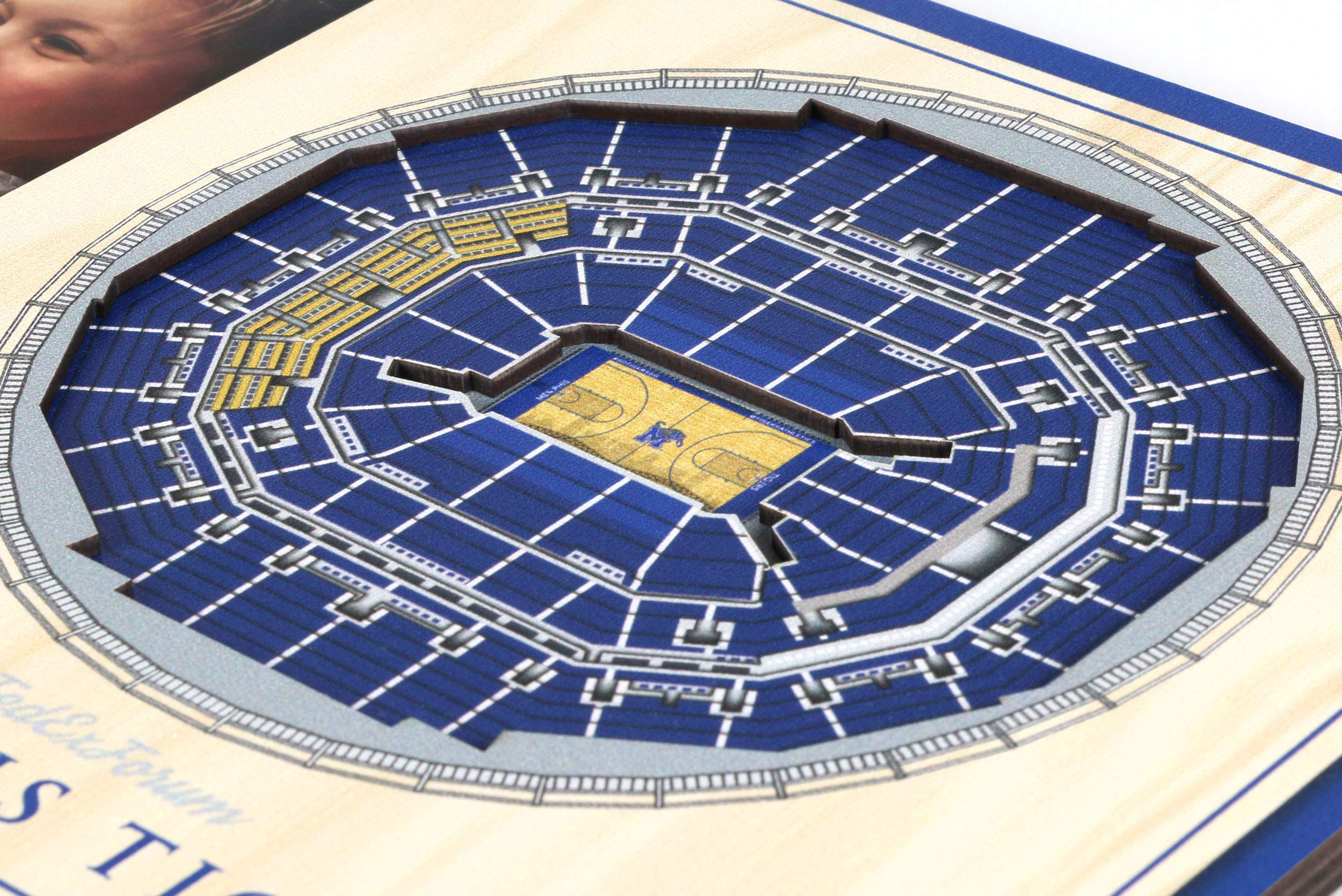YouTheFan NCAA Memphis Tigers 3D StadiumView Picture Frame - Liberty Bowl Memorial Stadium - Sports Collectibles, Sports Memorabilia, Sports Fan Shop, Sports Gifts