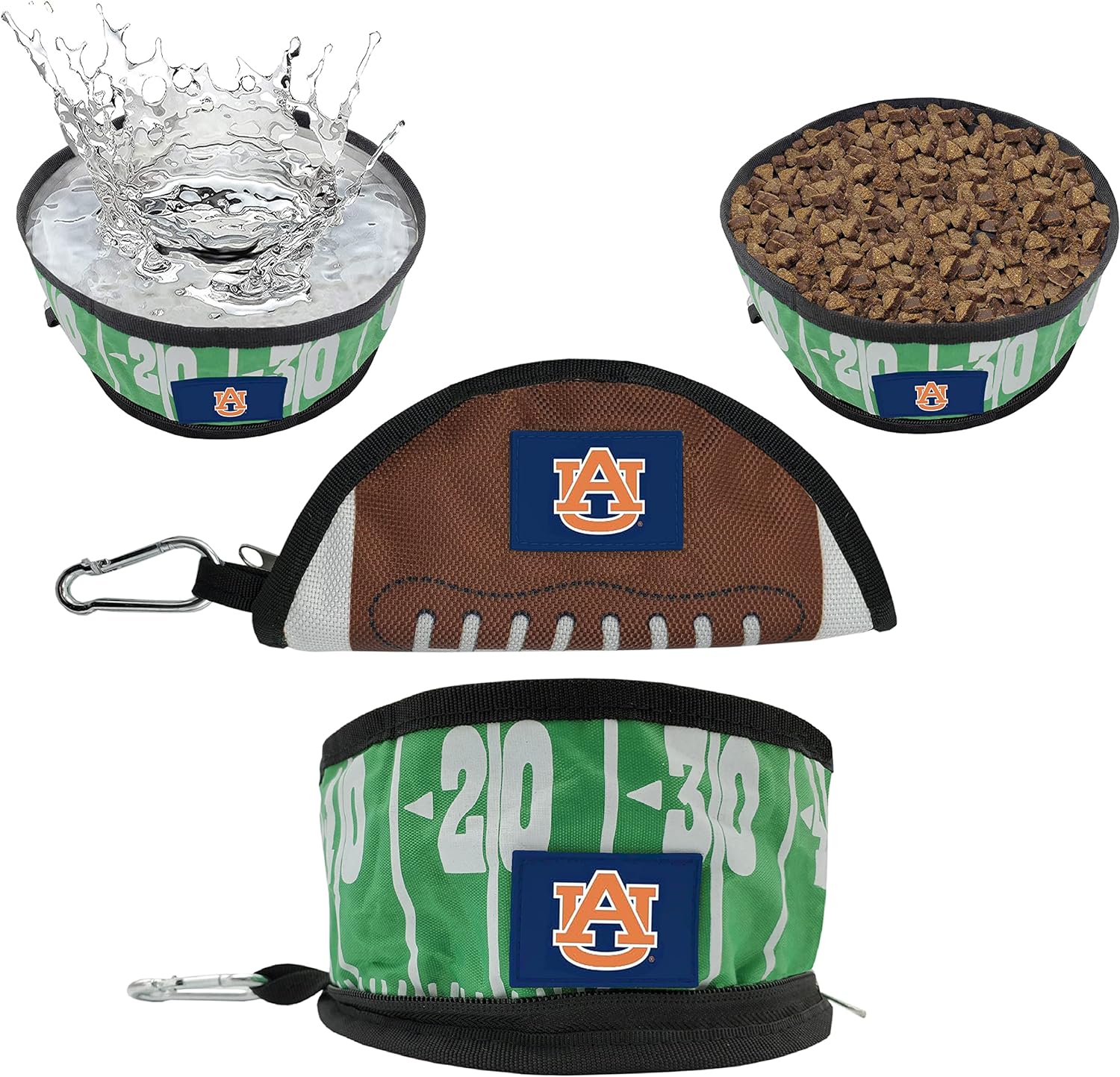 Auburn Collapsible Pet Bowl by Pet First - Sports Collectibles, Sports Memorabilia, Sports Fan Shop, Sports Gifts