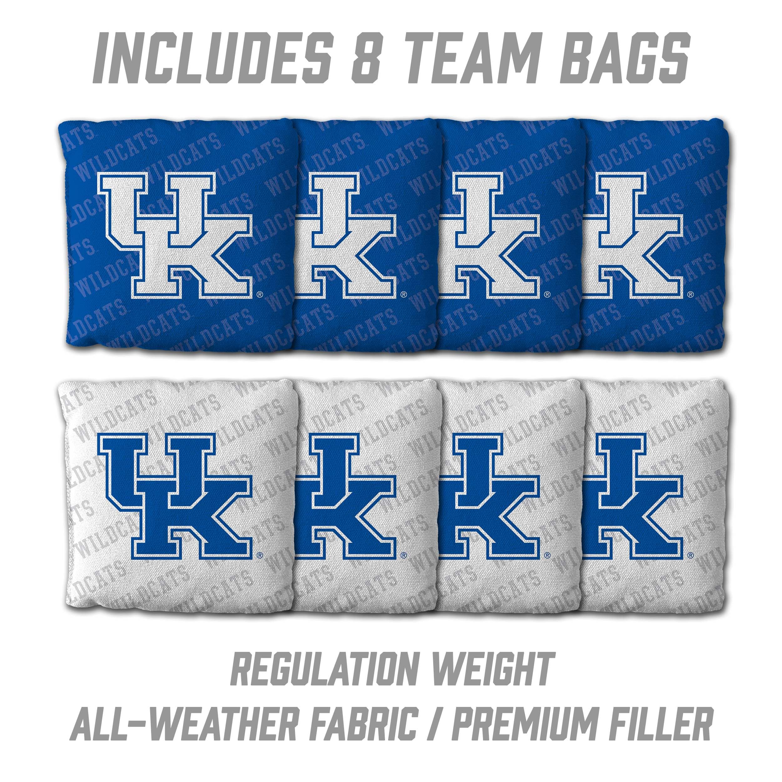 YouTheFan NCAA Kentucky Wildcats 2’ x 4’ Professional Wood Cornhole Game with Logo Bags - Sports Collectibles, Sports Memorabilia, Sports Fan Shop, Sports Gifts