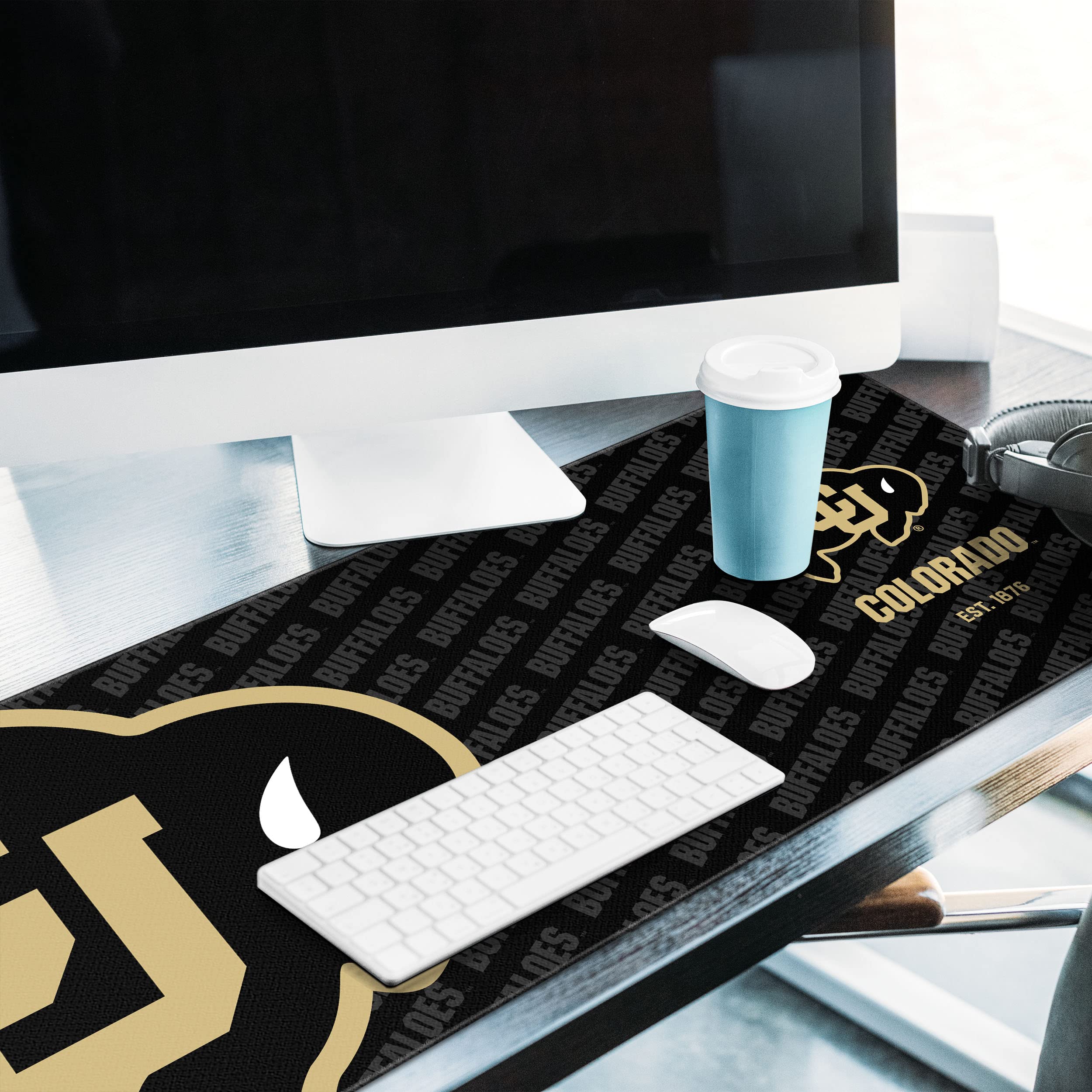 YouTheFan NCAA Colorado Buffaloes Logo Series Desk Pad - Sports Collectibles, Sports Memorabilia, Sports Fan Shop, Sports Gifts
