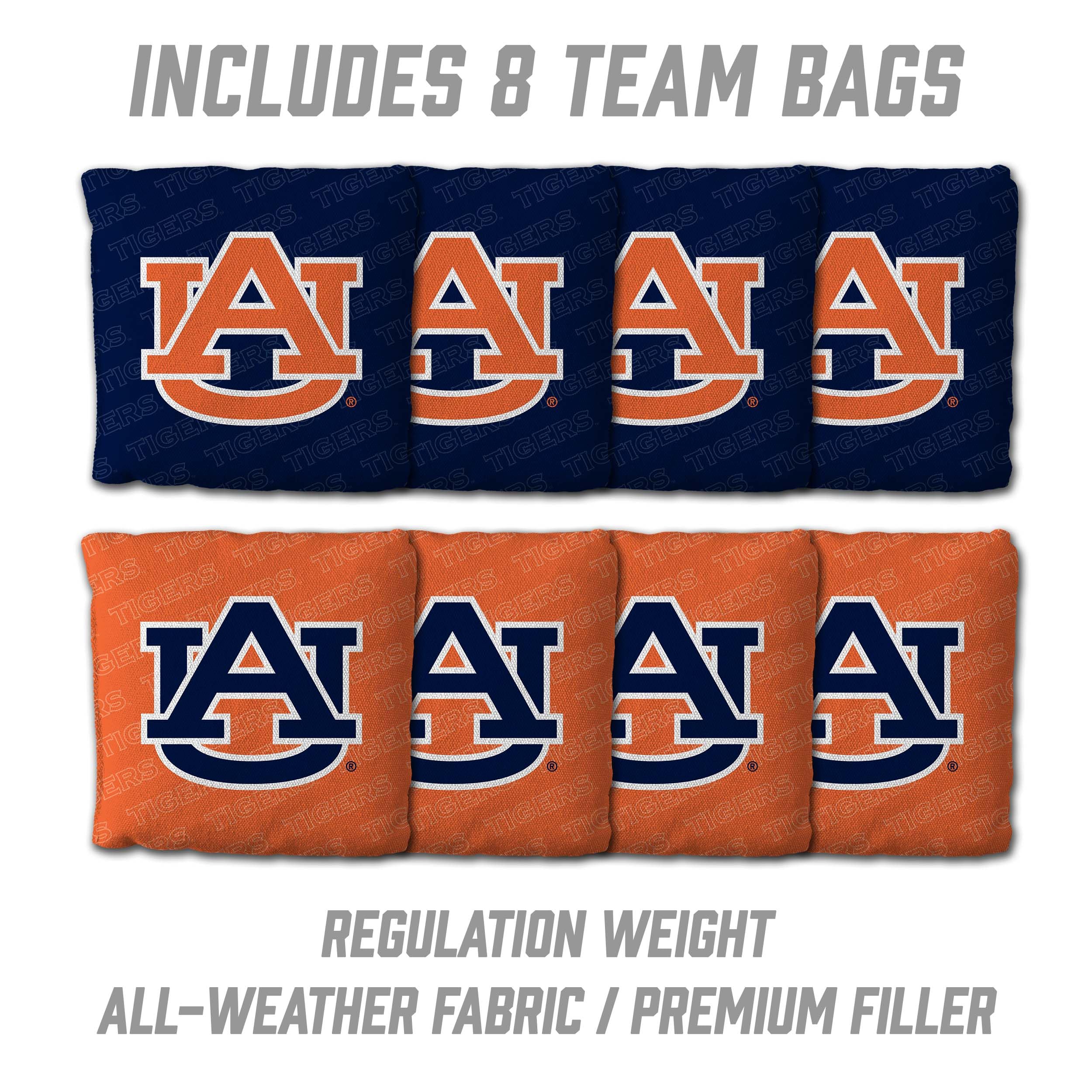 YouTheFan NCAA Auburn Tigers 2’ x 4’ Professional Wood Cornhole Game with Logo Bags - Sports Collectibles, Sports Memorabilia, Sports Fan Shop, Sports Gifts