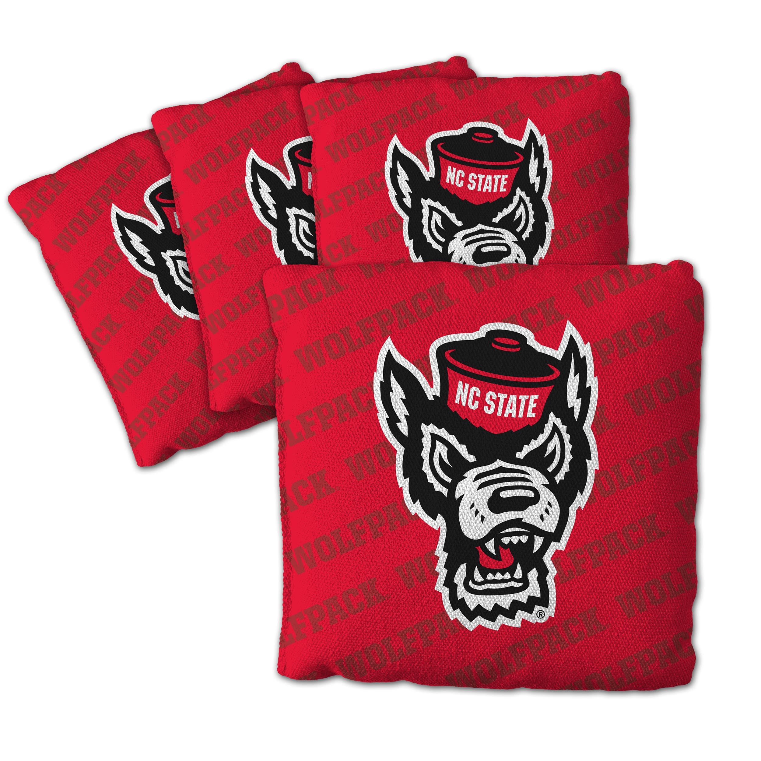 YouTheFan NCAA NC State Wolfpack Cornhole Bags - 4PK - Red - Sports Collectibles, Sports Memorabilia, Sports Fan Shop, Sports Gifts