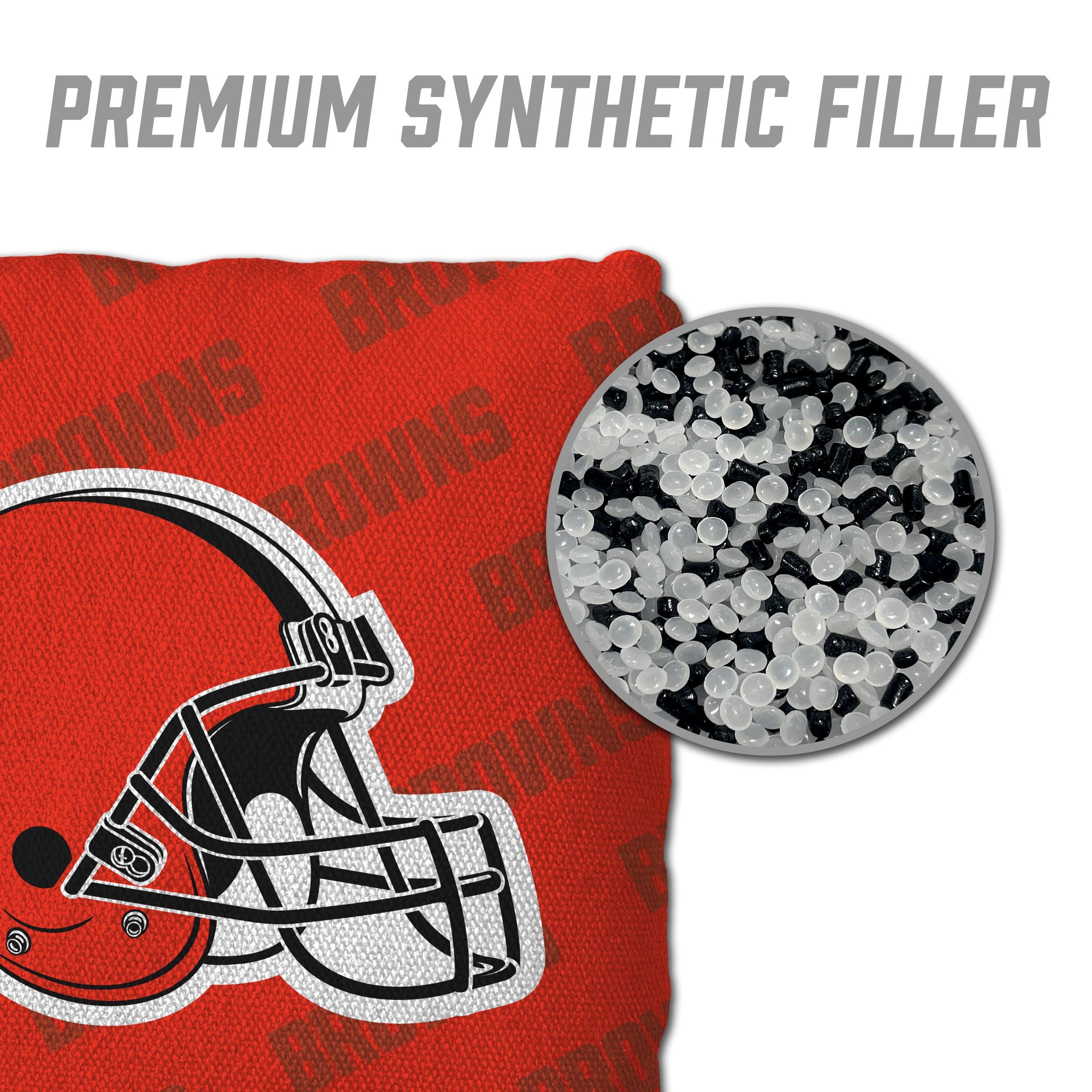 YouTheFan NFL Cleveland Browns Cornhole Bags - 4PK - Orange - Sports Collectibles, Sports Memorabilia, Sports Fan Shop, Sports Gifts
