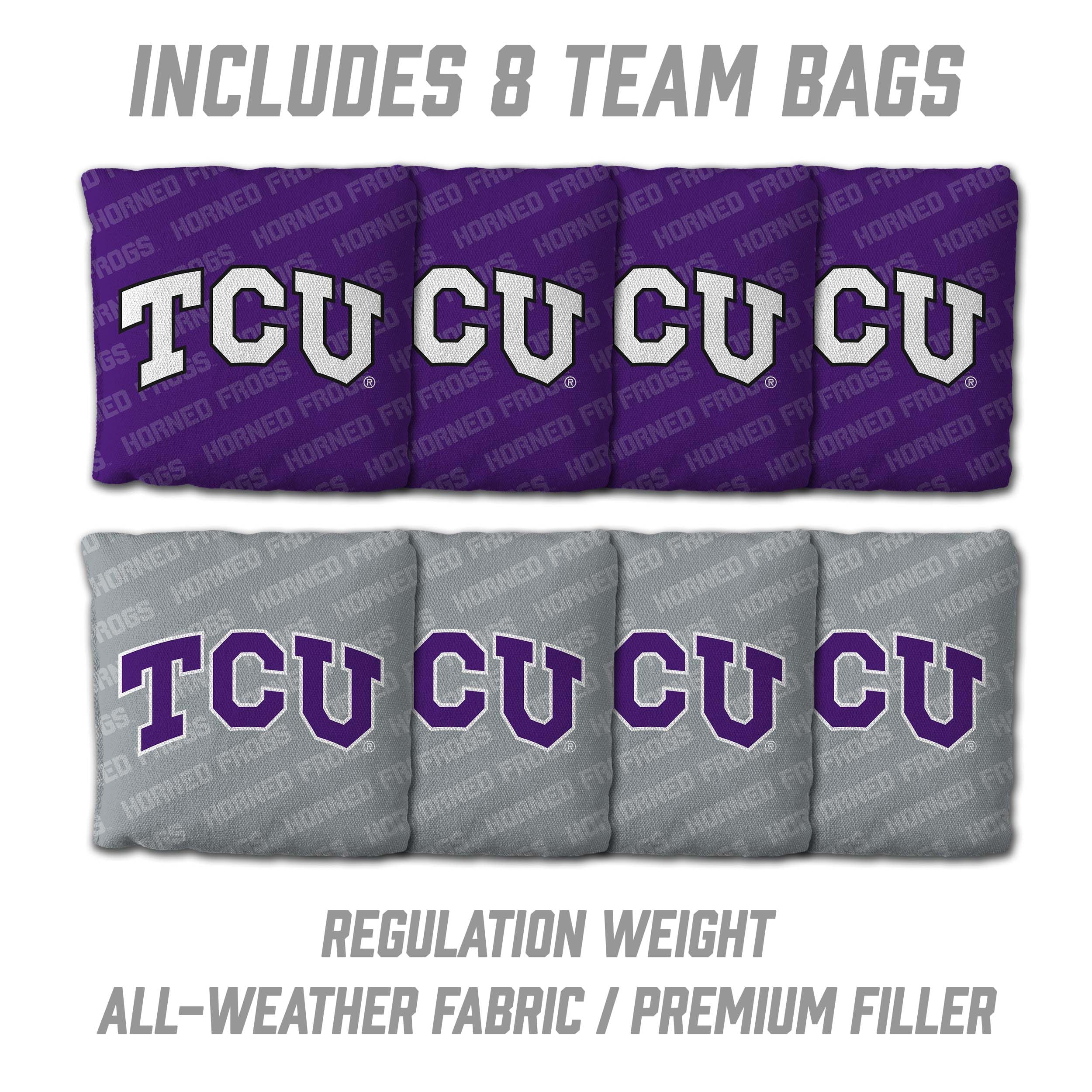 YouTheFan NCAA TCU Horned Frogs 2’ x 4’ Professional Wood Cornhole Game with Logo Bags - Sports Collectibles, Sports Memorabilia, Sports Fan Shop, Sports Gifts