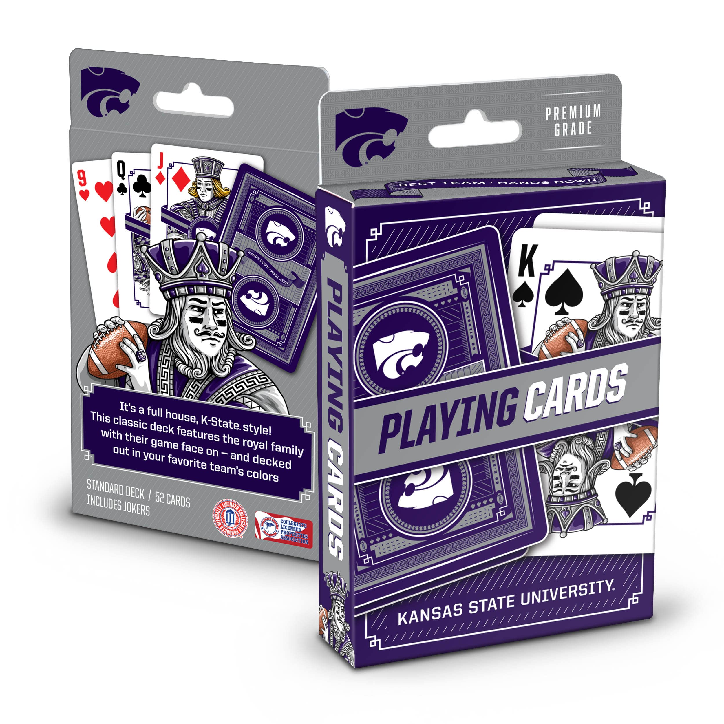 YouTheFan NCAA Kansas State Wildcats Classic Series Playing Cards, Team Colors - Sports Collectibles, Sports Memorabilia, Sports Fan Shop, Sports Gifts
