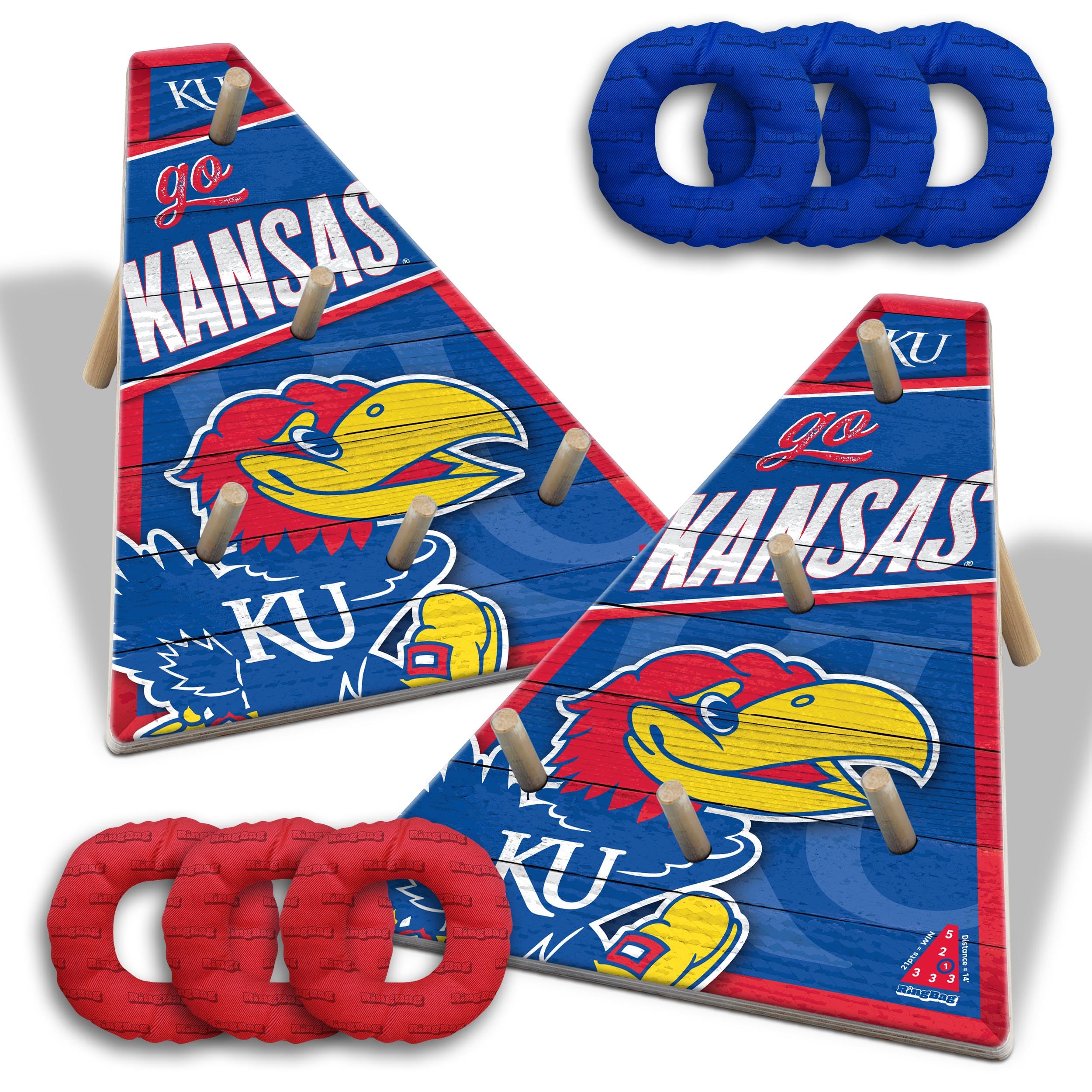 YouTheFan NCAA Kansas Jayhawks RingBag - Sports Collectibles, Sports Memorabilia, Sports Fan Shop, Sports Gifts