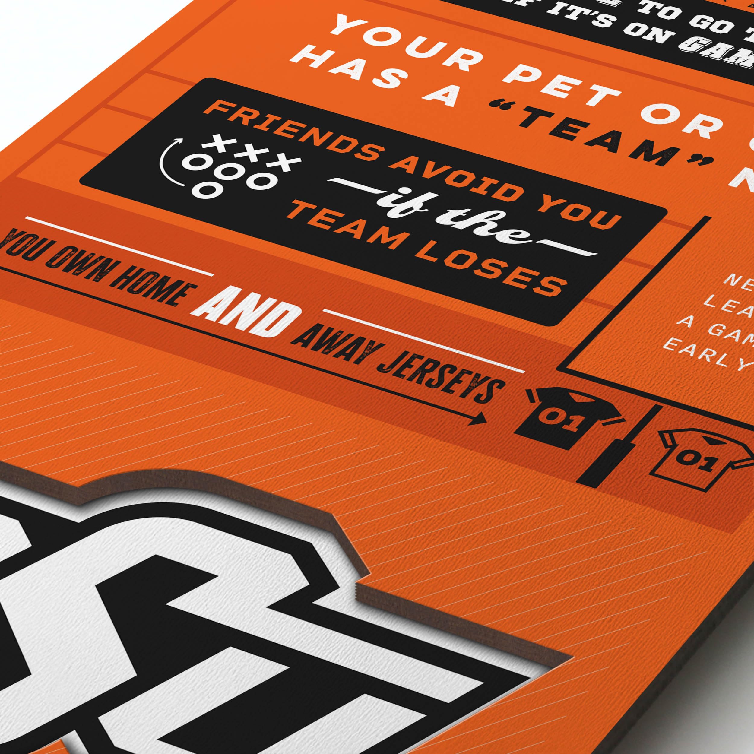 YouTheFan Officially-licensed NCAA Oklahoma State Cowboys 6x19 Top 10 Signs Banner - humorous descriptions - fun sports fan phrases, original design, indoor team wall decor fan gift - Sports Collectibles, Sports Memorabilia, Sports Fan Shop, Sports Gifts