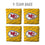 YouTheFan NFL Kansas City Chiefs Cornhole Bags - 4PK - Yellow - Sports Collectibles, Sports Memorabilia, Sports Fan Shop, Sports Gifts