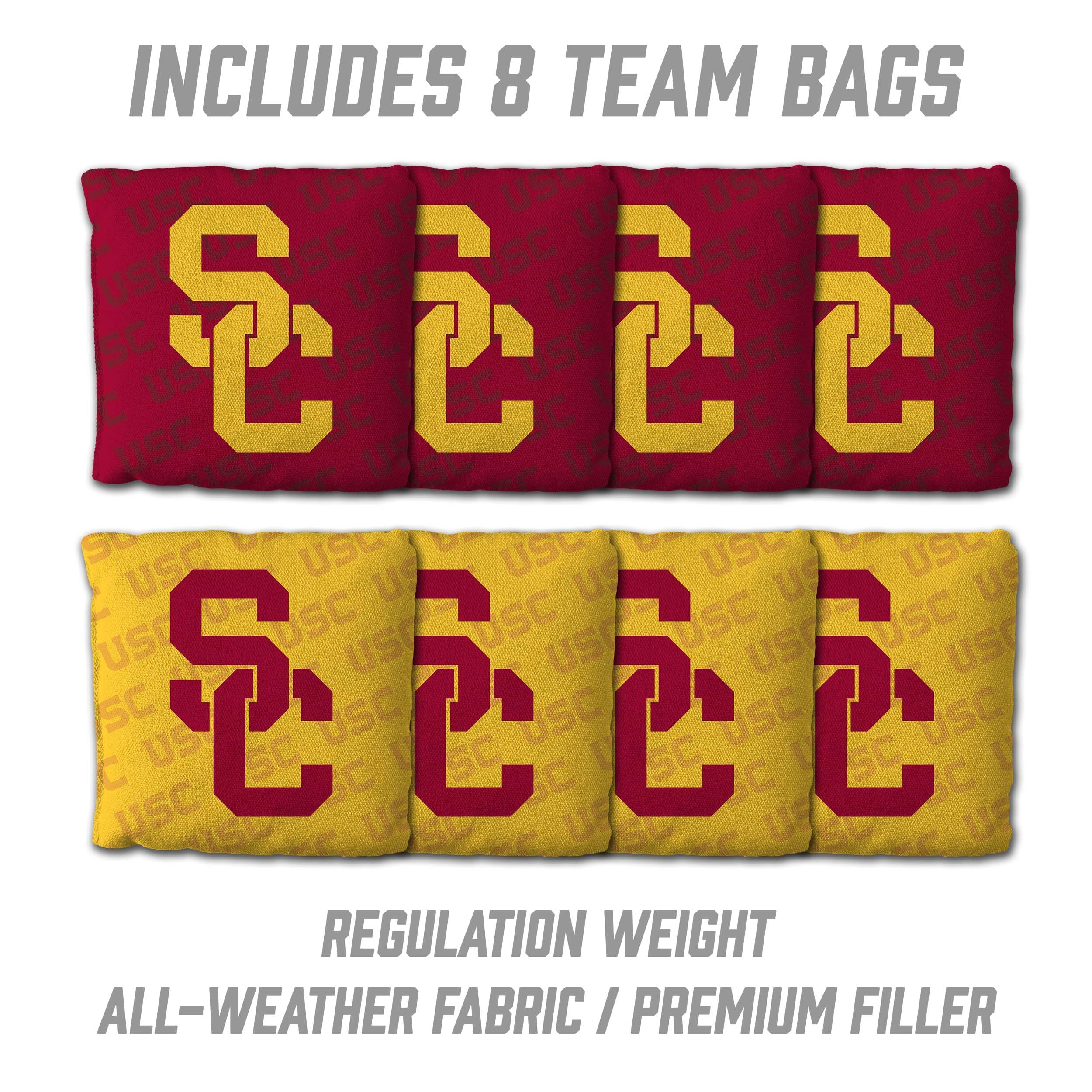 YouTheFan NCAA USC Trojans 2’ x 4’ Professional Wood Cornhole Game with Logo Bags - Sports Collectibles, Sports Memorabilia, Sports Fan Shop, Sports Gifts