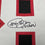 Framed Autographed/Signed Andre Rison 35x39 Atlanta Black Football Jersey Beckett BAS COA