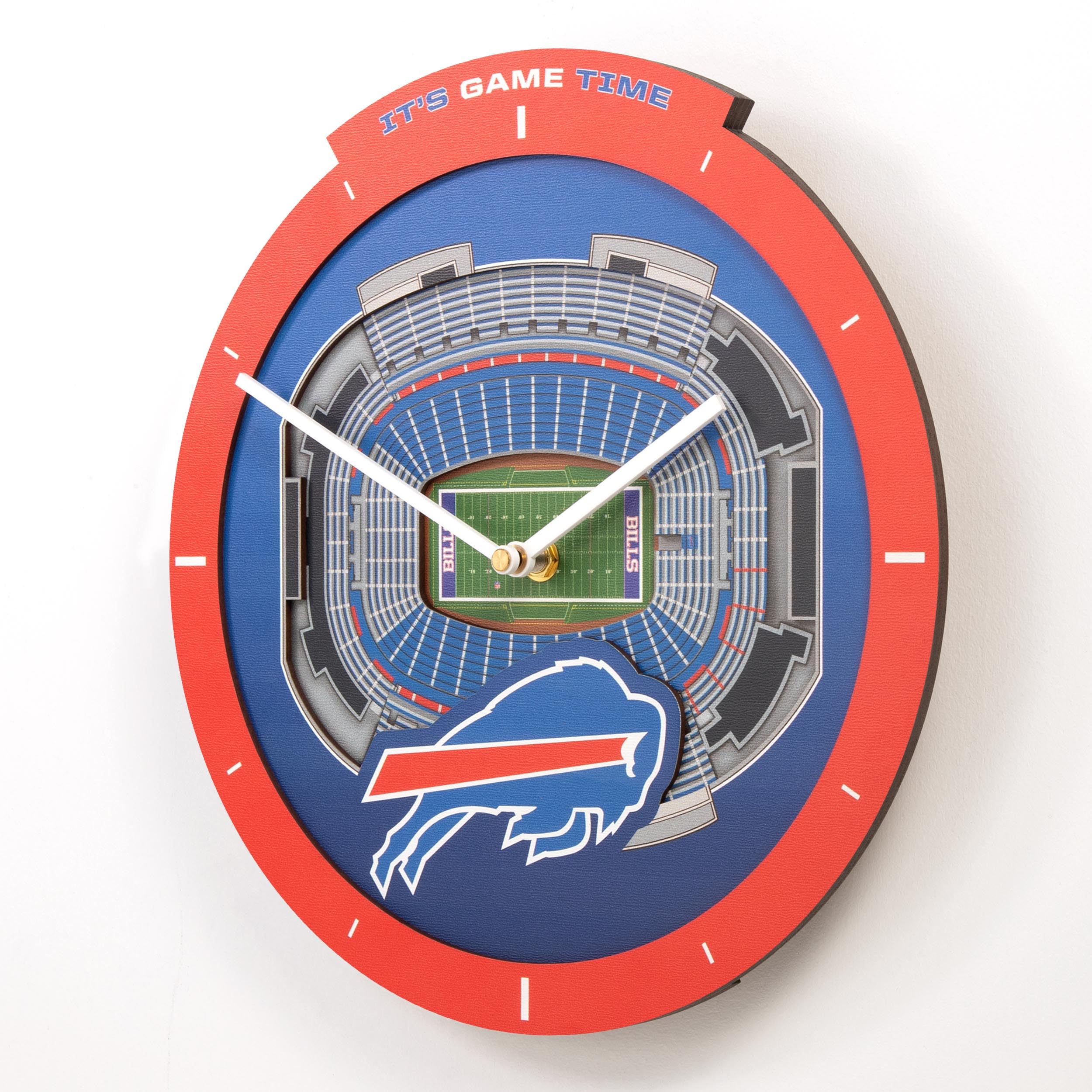 YouTheFan NFL Buffalo Bills 3D StadiumView Clock - Sports Collectibles, Sports Memorabilia, Sports Fan Shop, Sports Gifts