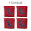 YouTheFan NCAA Mississippi Rebels Cornhole Bags - 4PK - Red - Sports Collectibles, Sports Memorabilia, Sports Fan Shop, Sports Gifts